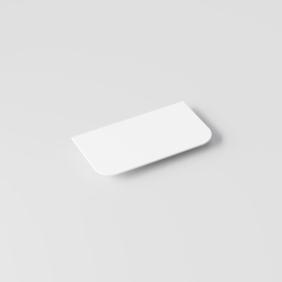 Nature 900 Villastone solid surface slab top with curved corners for a vanity