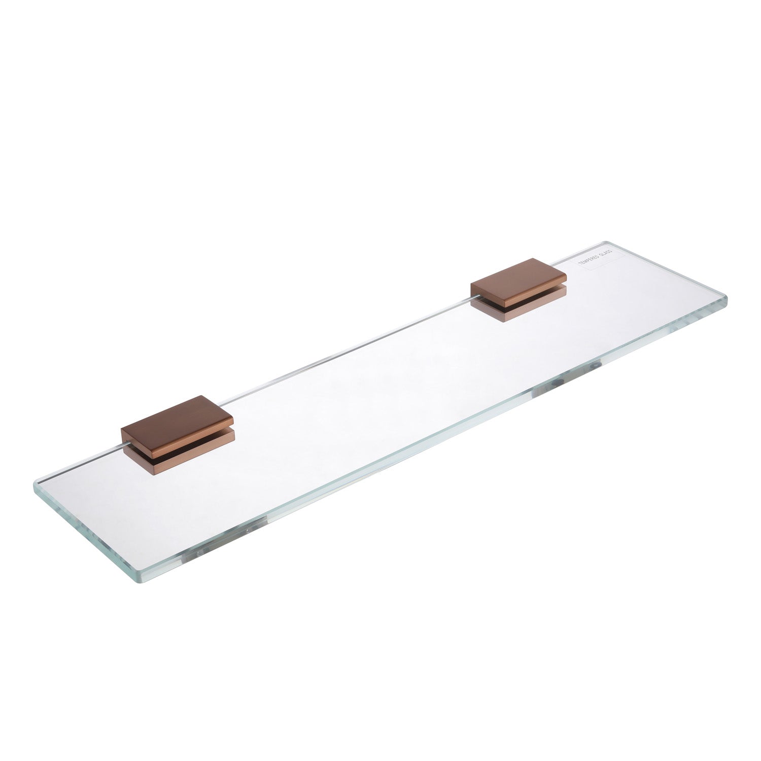 CODE VERSA 400 RECTANGLE GLASS BATHROOM SHELF - 7 COLOURS