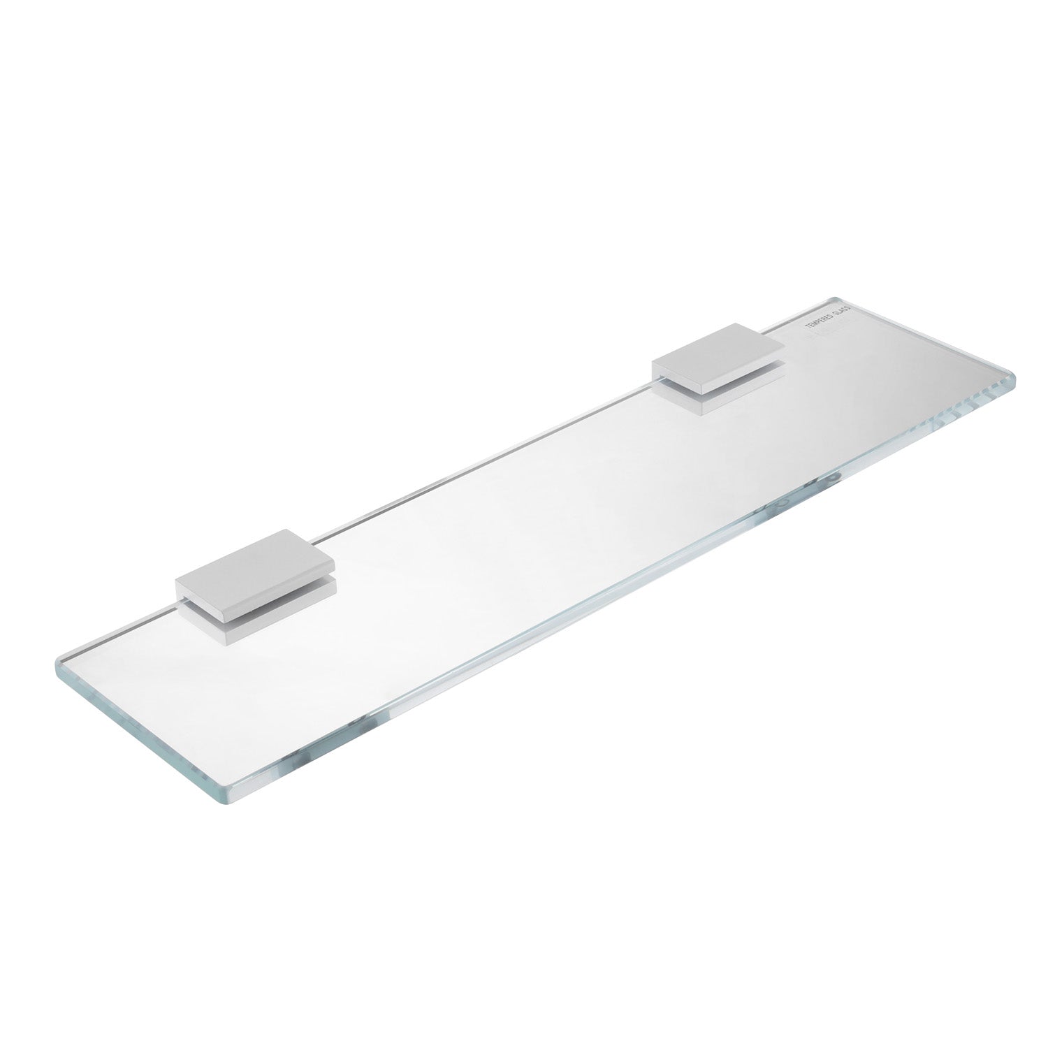 CODE VERSA 400 RECTANGLE GLASS BATHROOM SHELF - 7 COLOURS