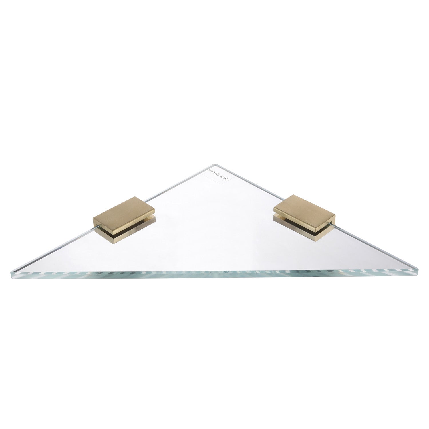 CODE VERSA 250 TRIANGLE GLASS BATHROOM SHELF - 7 COLOURS
