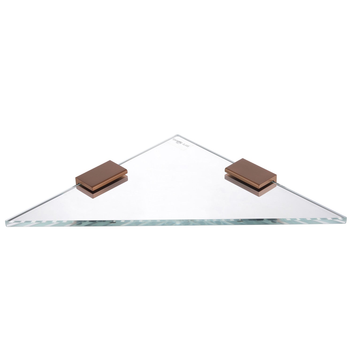CODE VERSA 250 TRIANGLE GLASS BATHROOM SHELF - 7 COLOURS