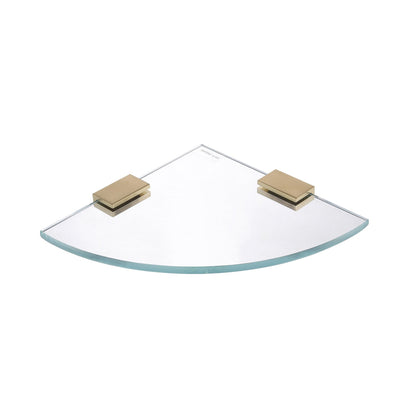 Code Versa 220 Round Bathroom Glass Shelf - 7 Colours