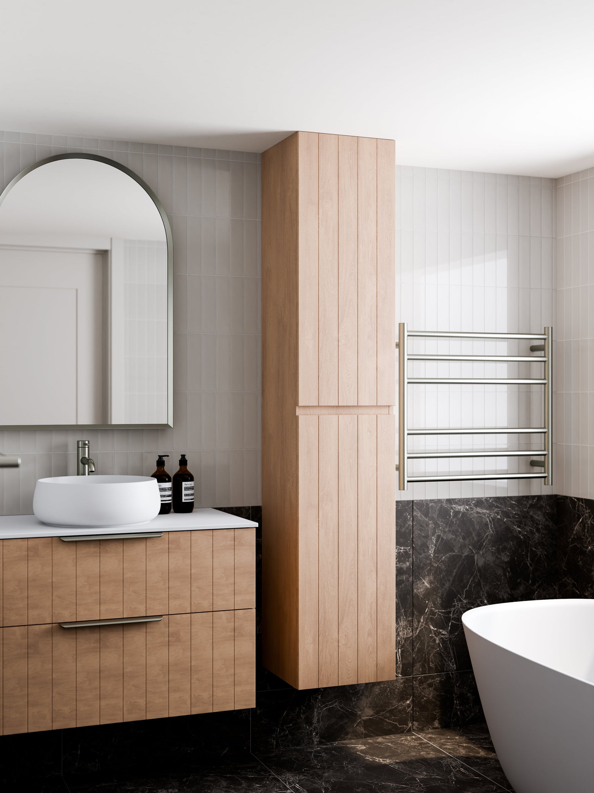 Lineare Tall Bathroom Cabinet | Coastal Front