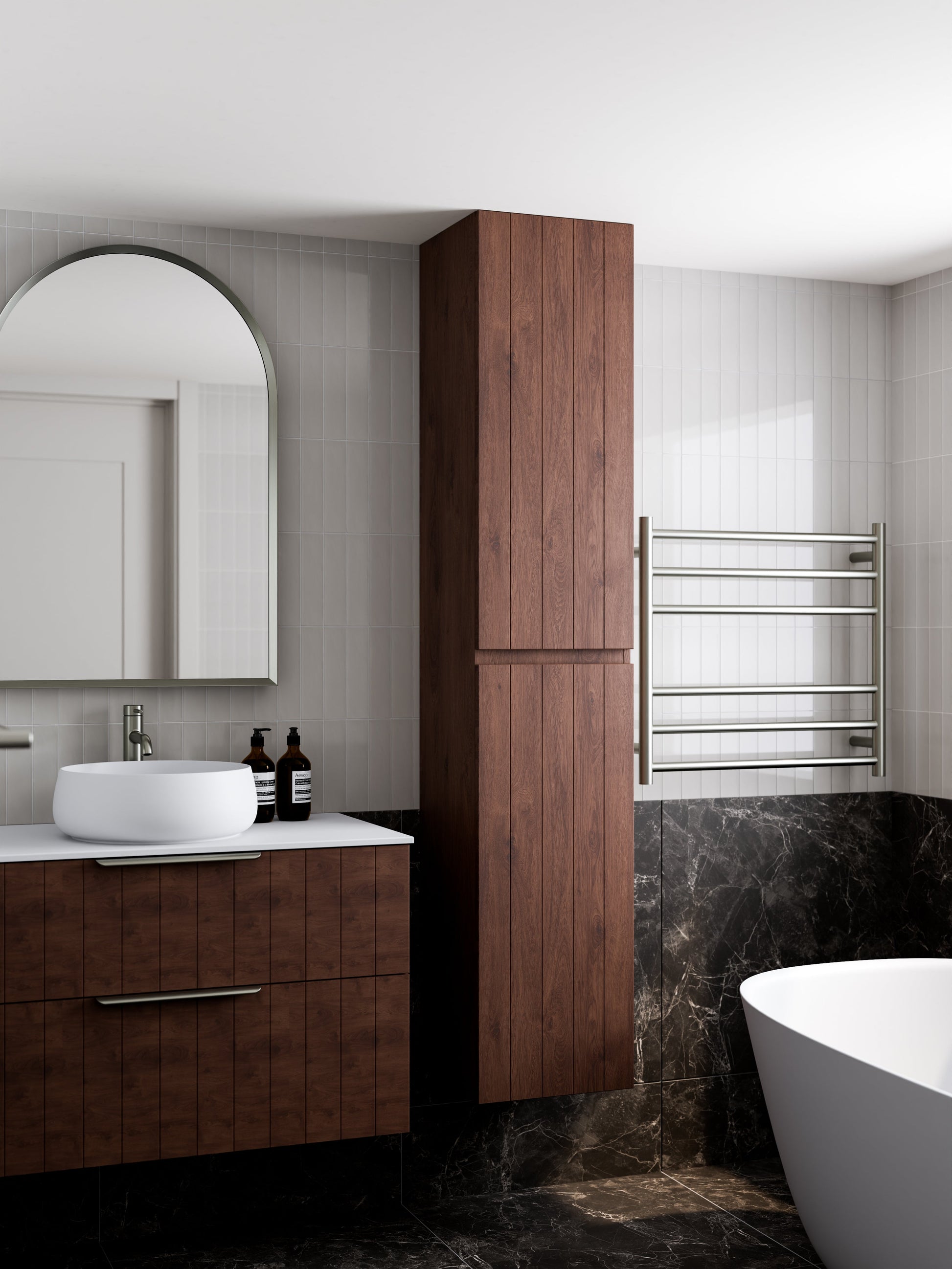 Lineare Tall Bathroom Cabinet | Coastal Front