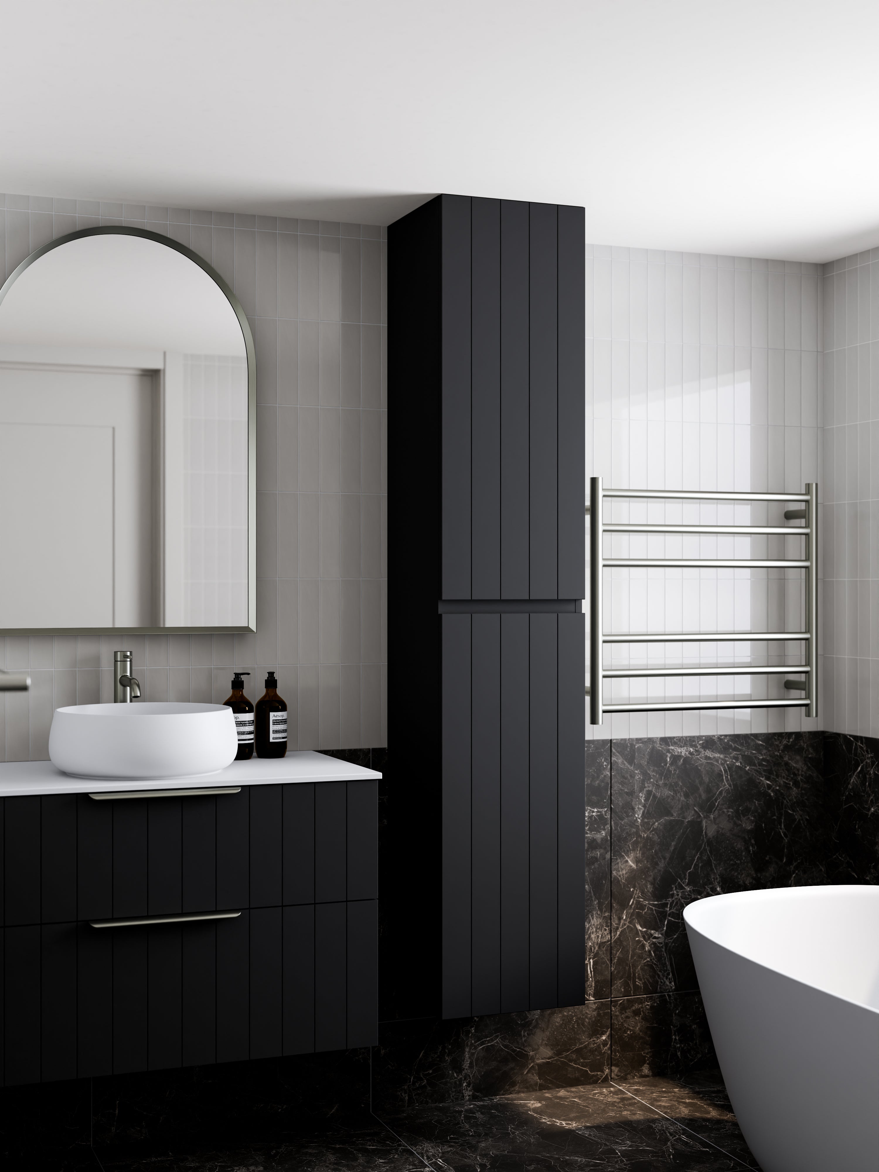 Lineare Tall Bathroom Cabinet | Coastal Front