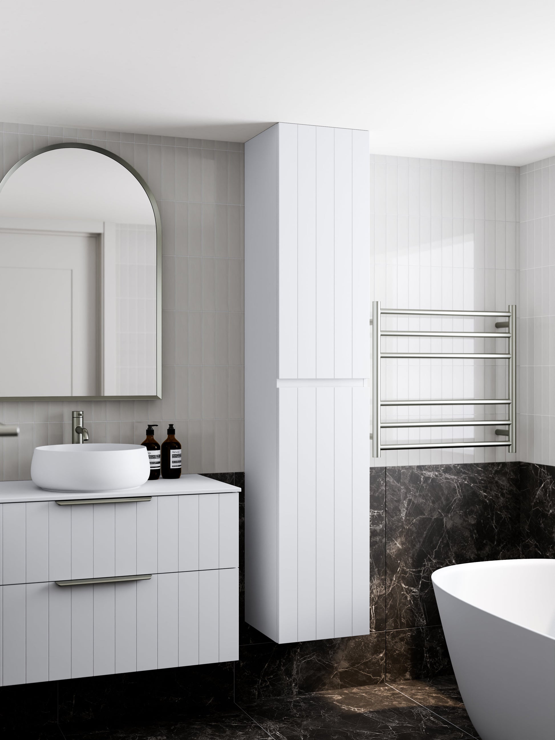 Lineare Tall Bathroom Cabinet | Coastal Front