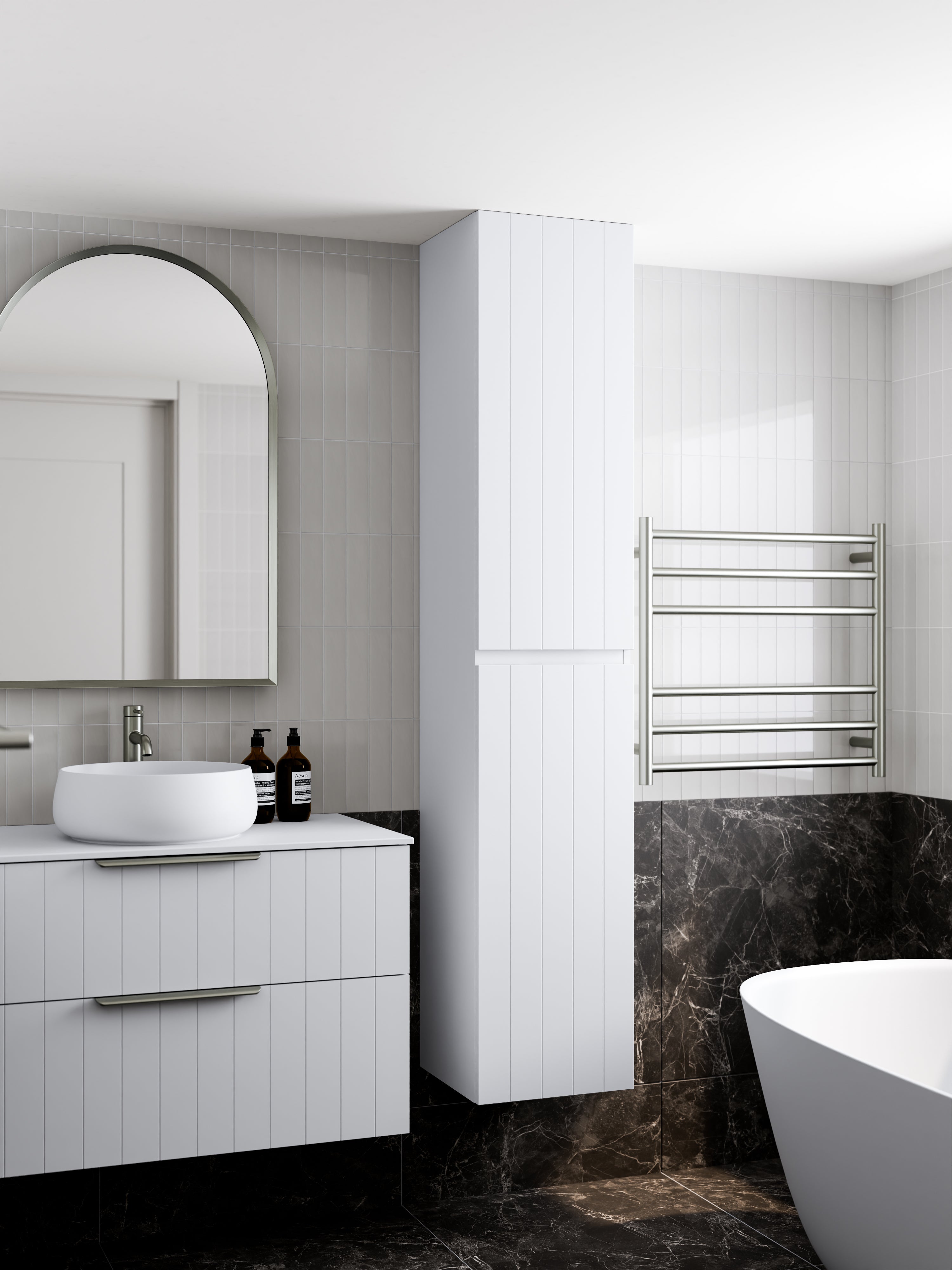 Lineare Tall Bathroom Cabinet | Coastal Front