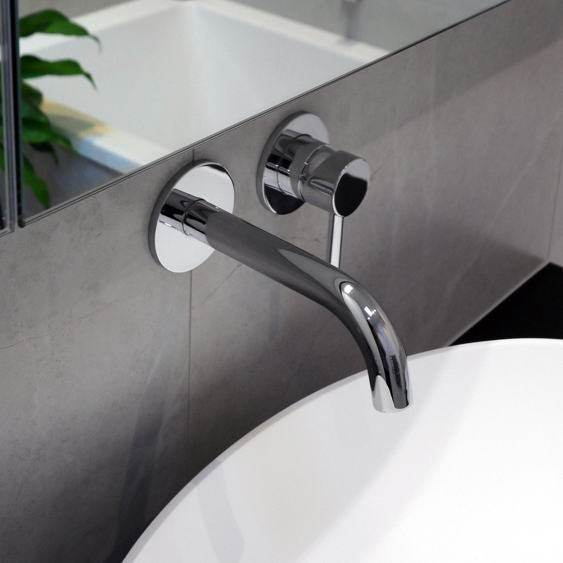 WATERWARE ELISA WALL MOUNTED BASIN MIXER CHROME