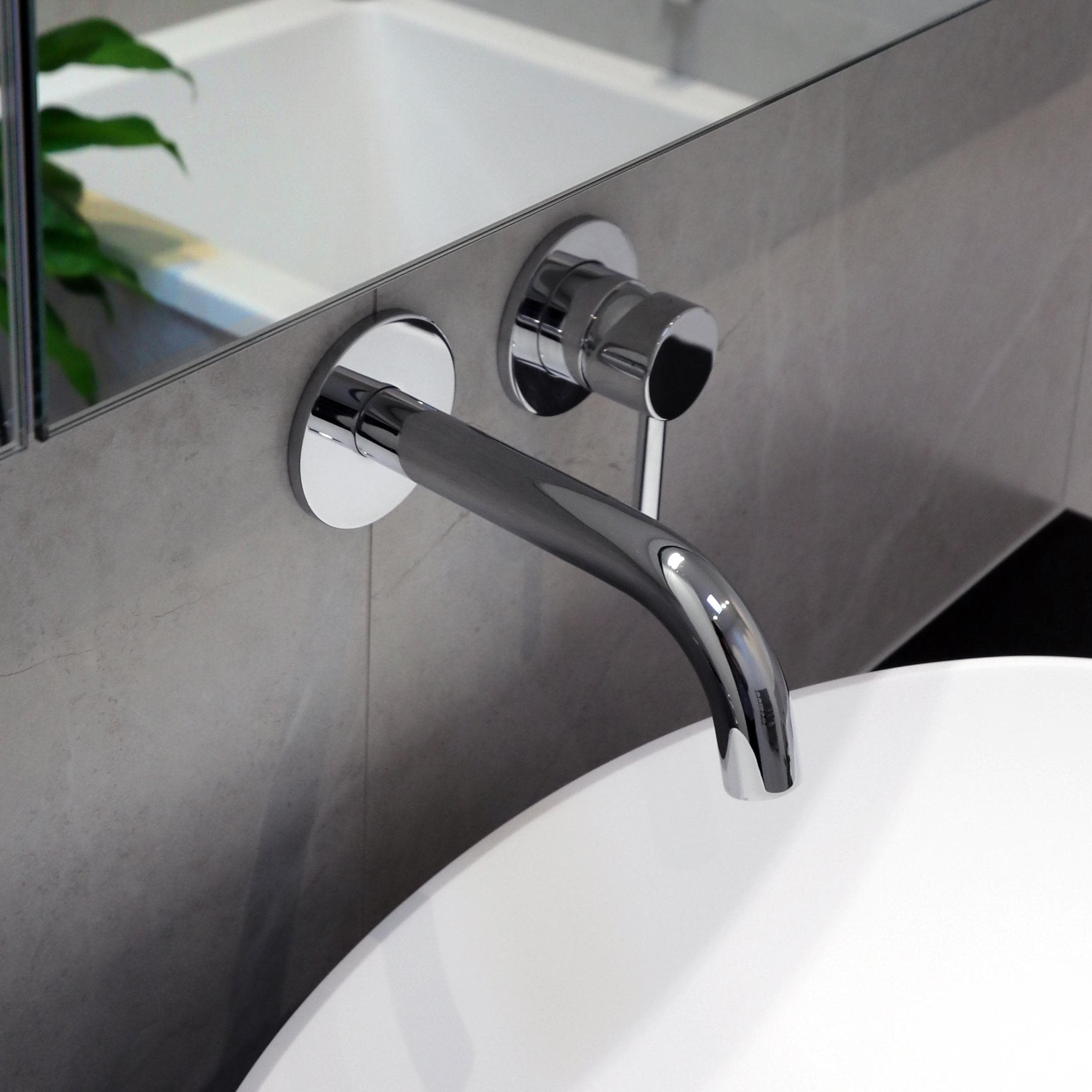 WATERWARE ELISA WALL MOUNTED BASIN MIXER CHROME