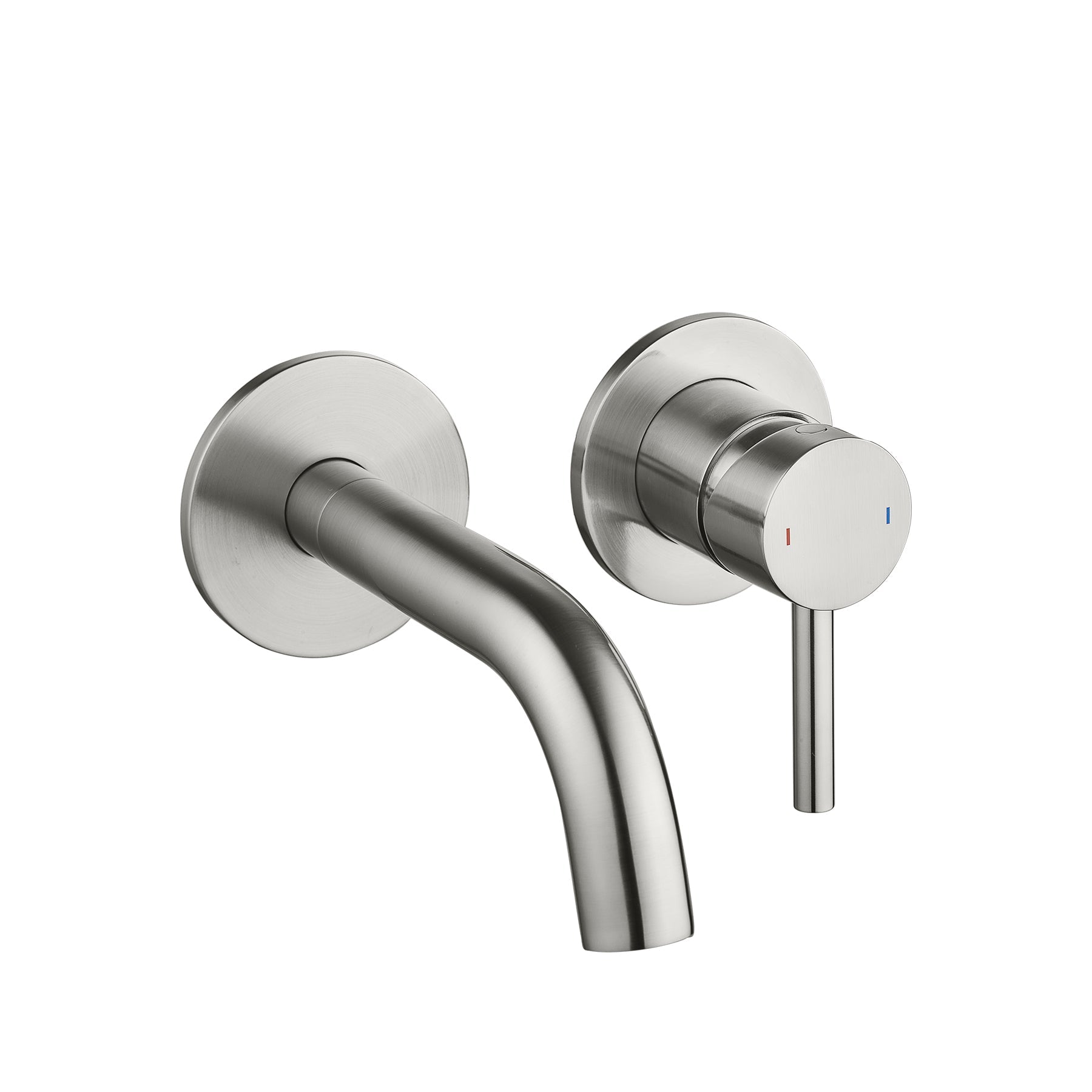 CODE ASPEN WALL BASIN MIXER BRUSHED NICKEL