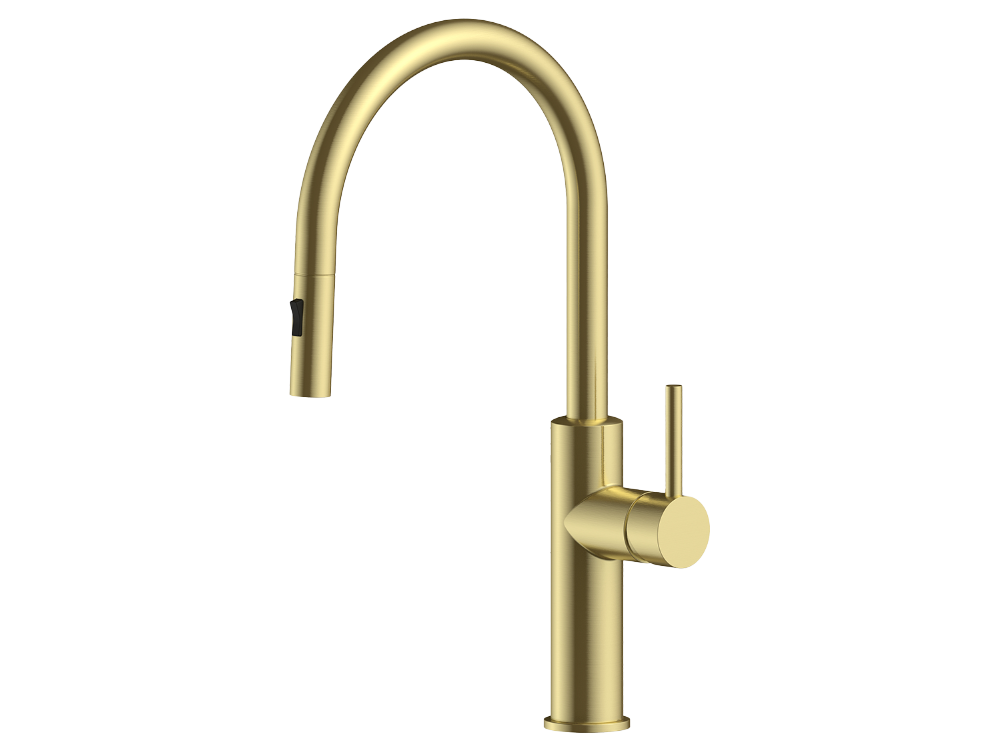Waterware Pioneer Gooseneck Pullout Kitchen Mixer