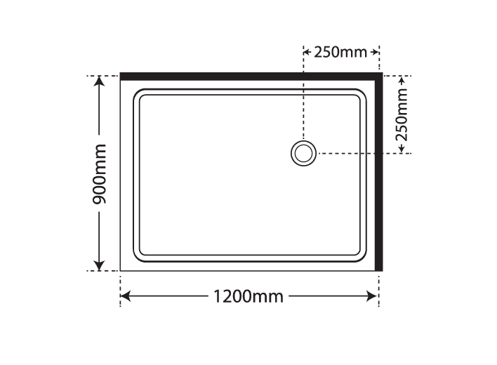 ELITE LUXURY SWING DOOR 2 SIDED SHOWER KITS - 2 COLOURS