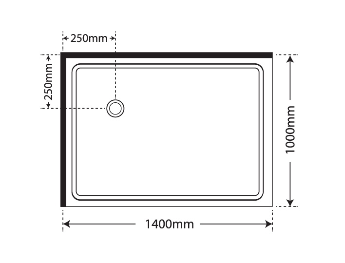 ELITE LUXURY SWING DOOR 2 SIDED SHOWER KITS - 2 COLOURS