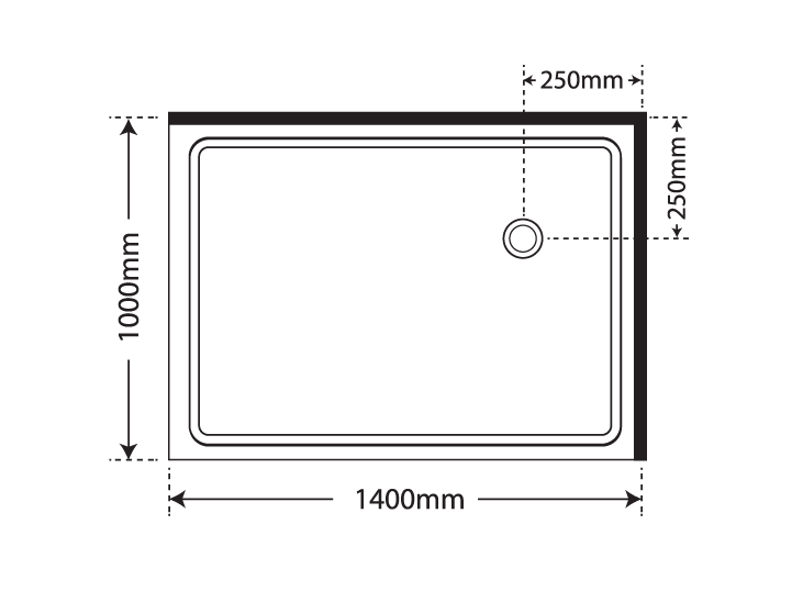 ELITE LUXURY SWING DOOR 2 SIDED SHOWER KITS - 2 COLOURS