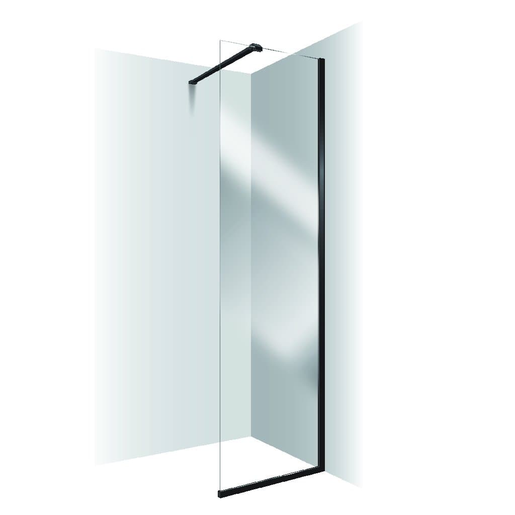 FRAMELESS GLASS WALK IN PANEL - 2 COLOURS
