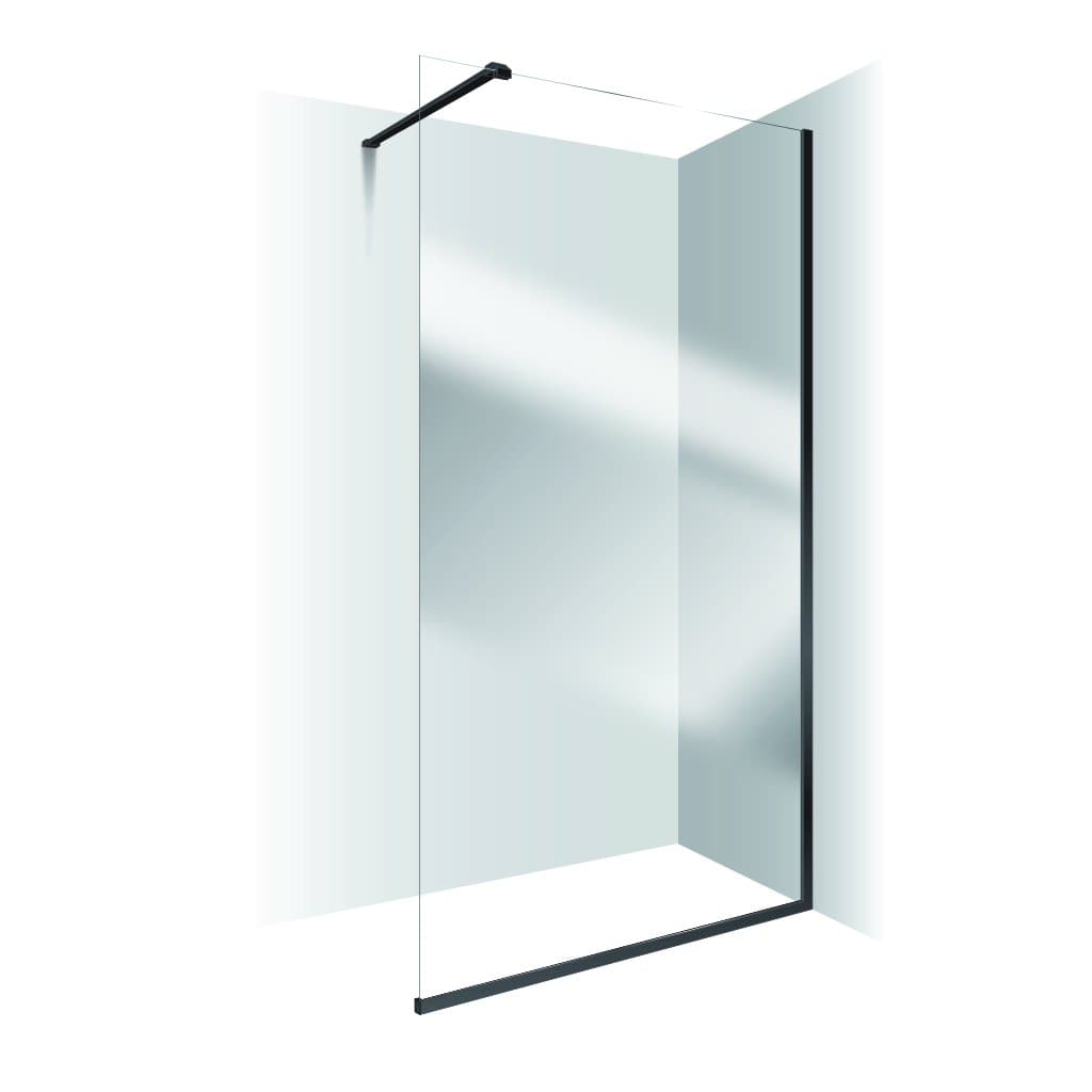 FRAMELESS GLASS WALK IN PANEL - 2 COLOURS