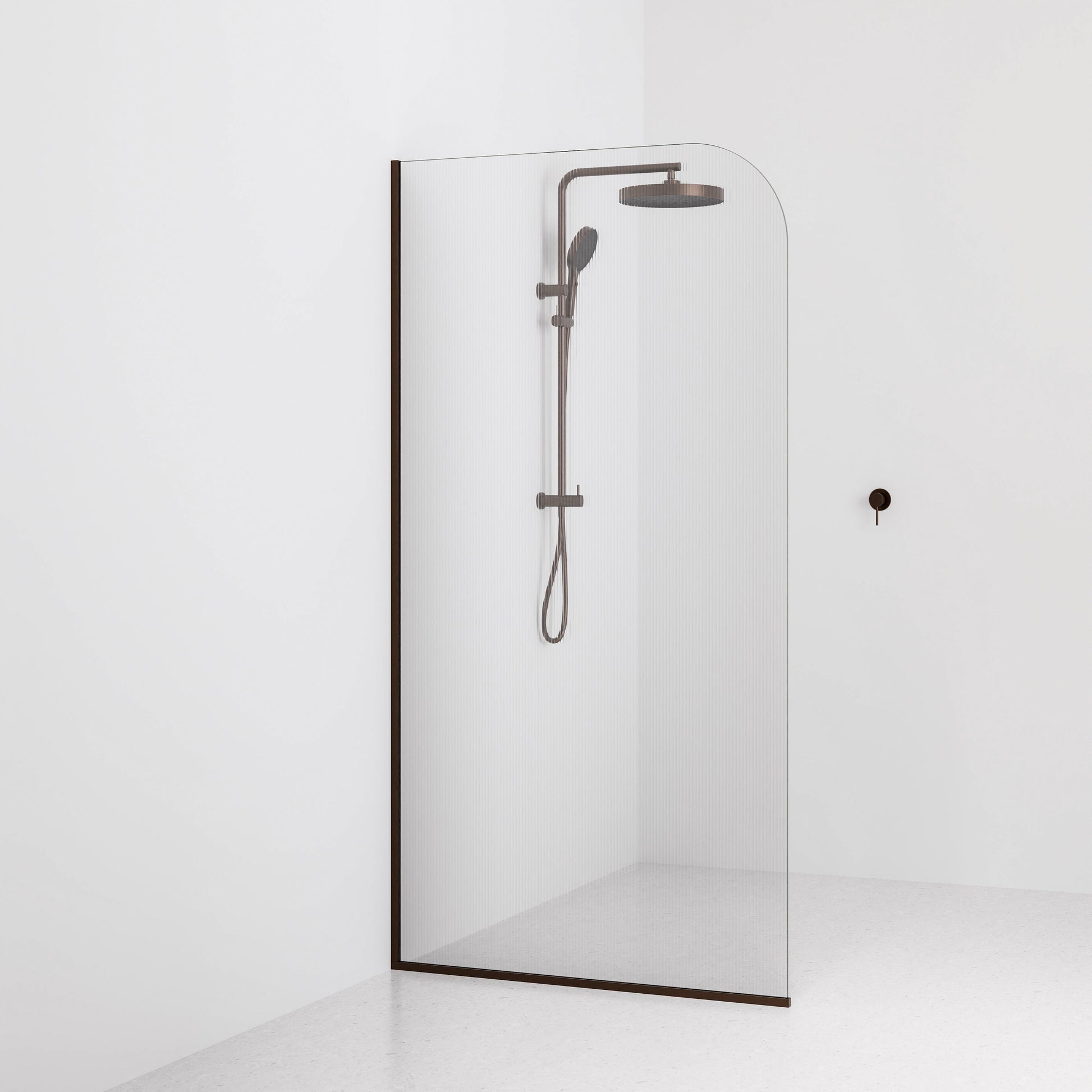 Code Pillar Shower Screen Glass Range | 1050MM