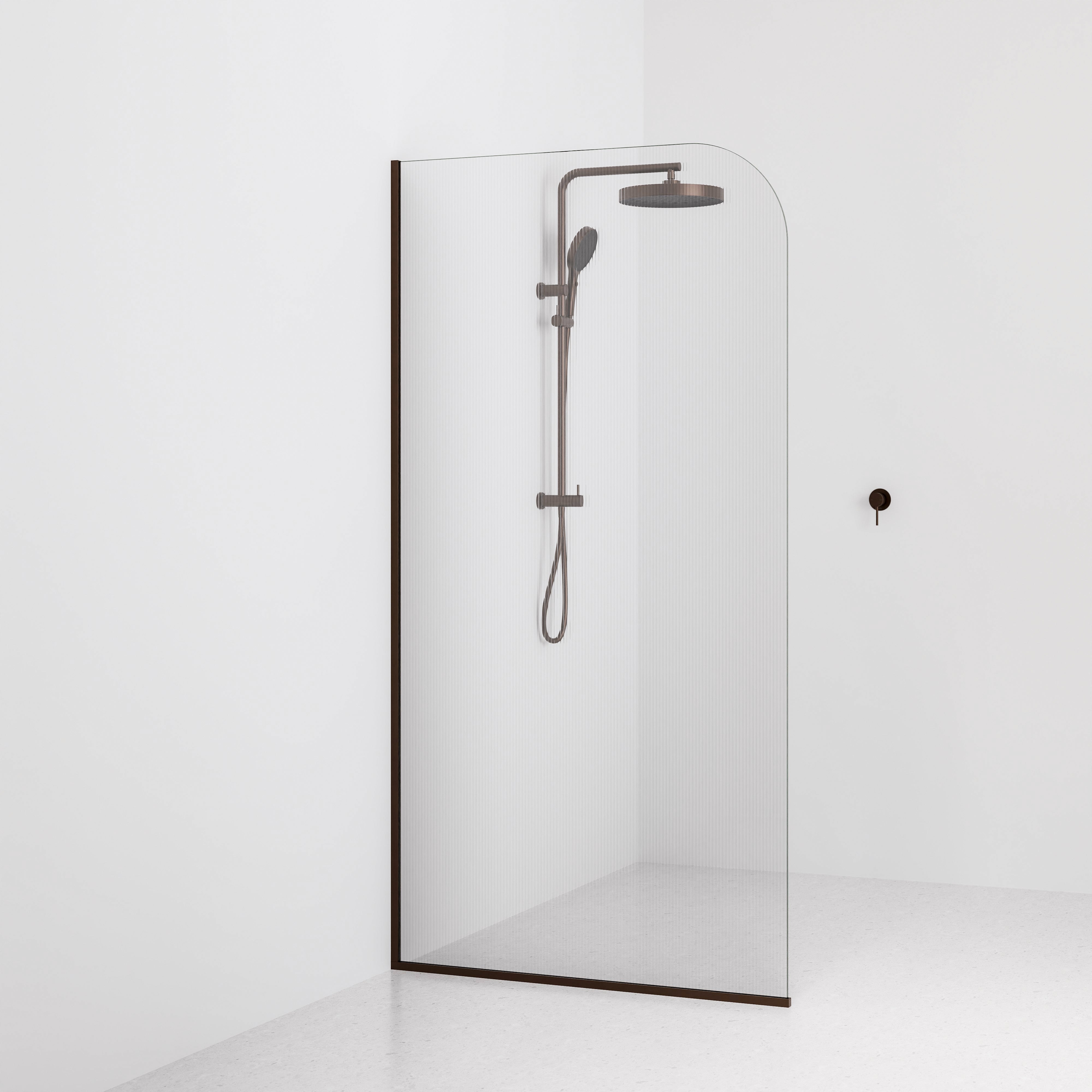Code Pillar Shower Screen Glass Range | 1050MM