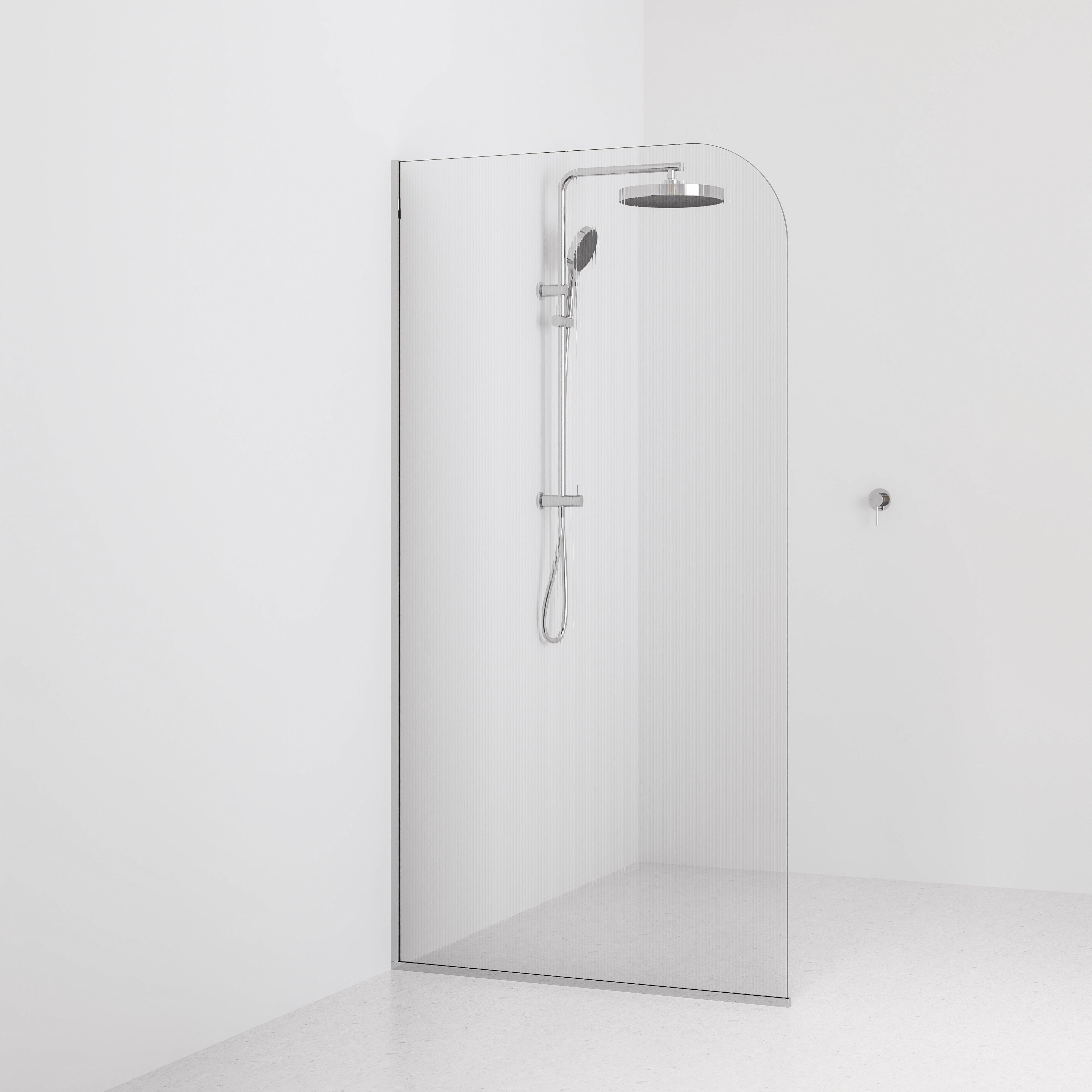 Code Pillar Shower Screen Glass Range | 1050MM