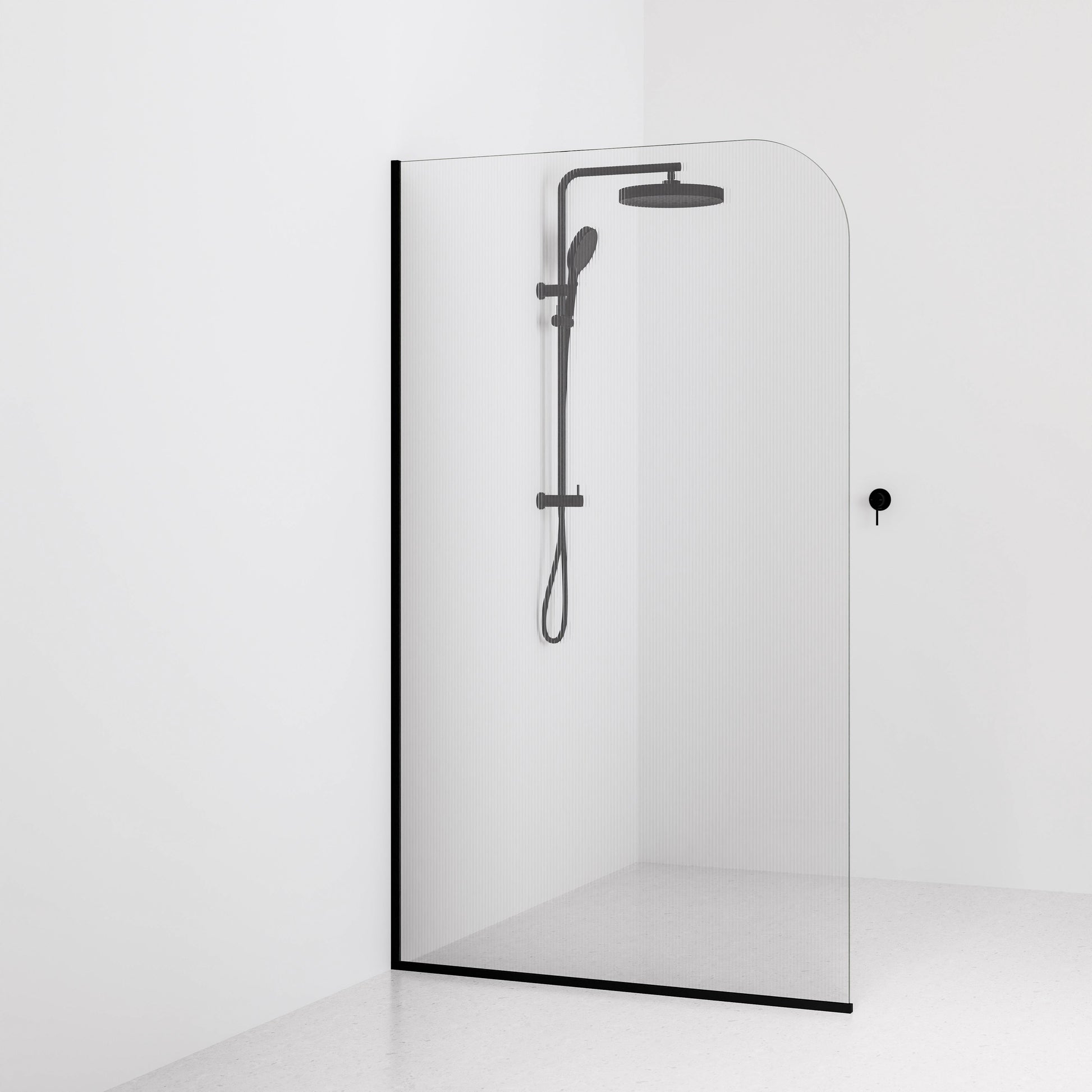 Code Pillar Shower Screen Glass Range | 1200MM