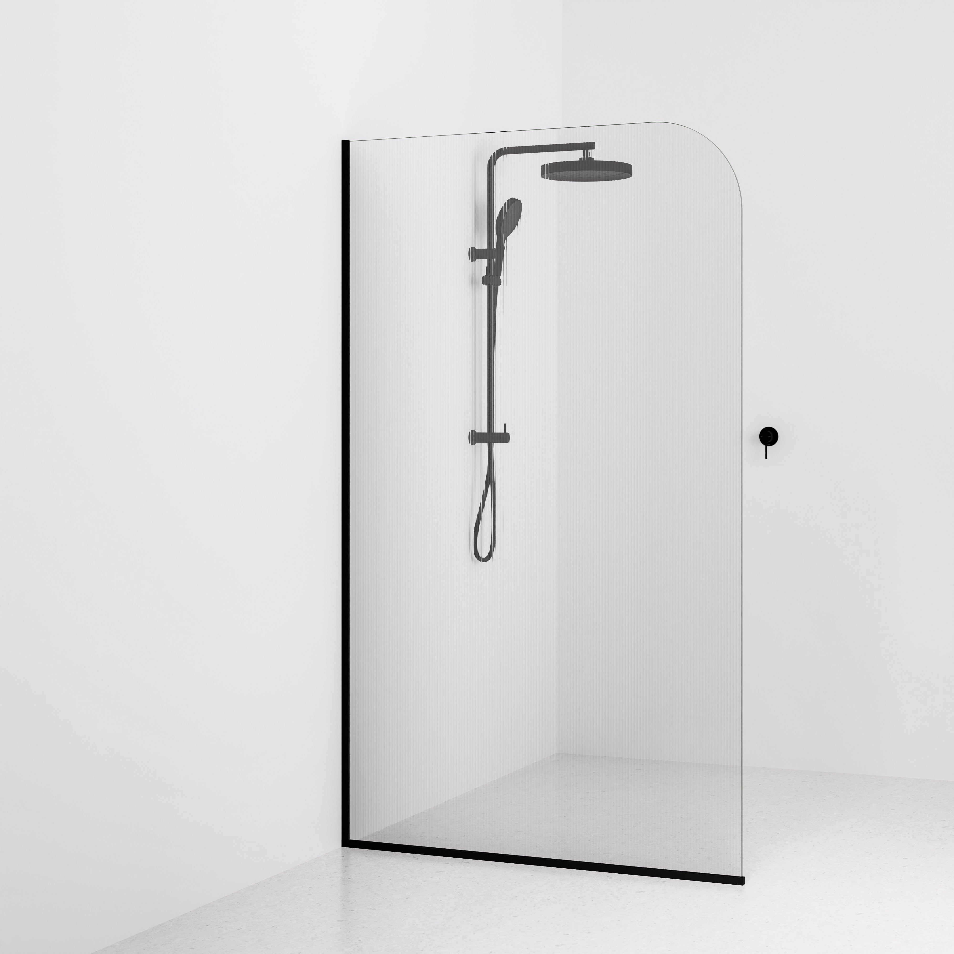 Code Pillar Shower Screen Glass Range | 1200MM