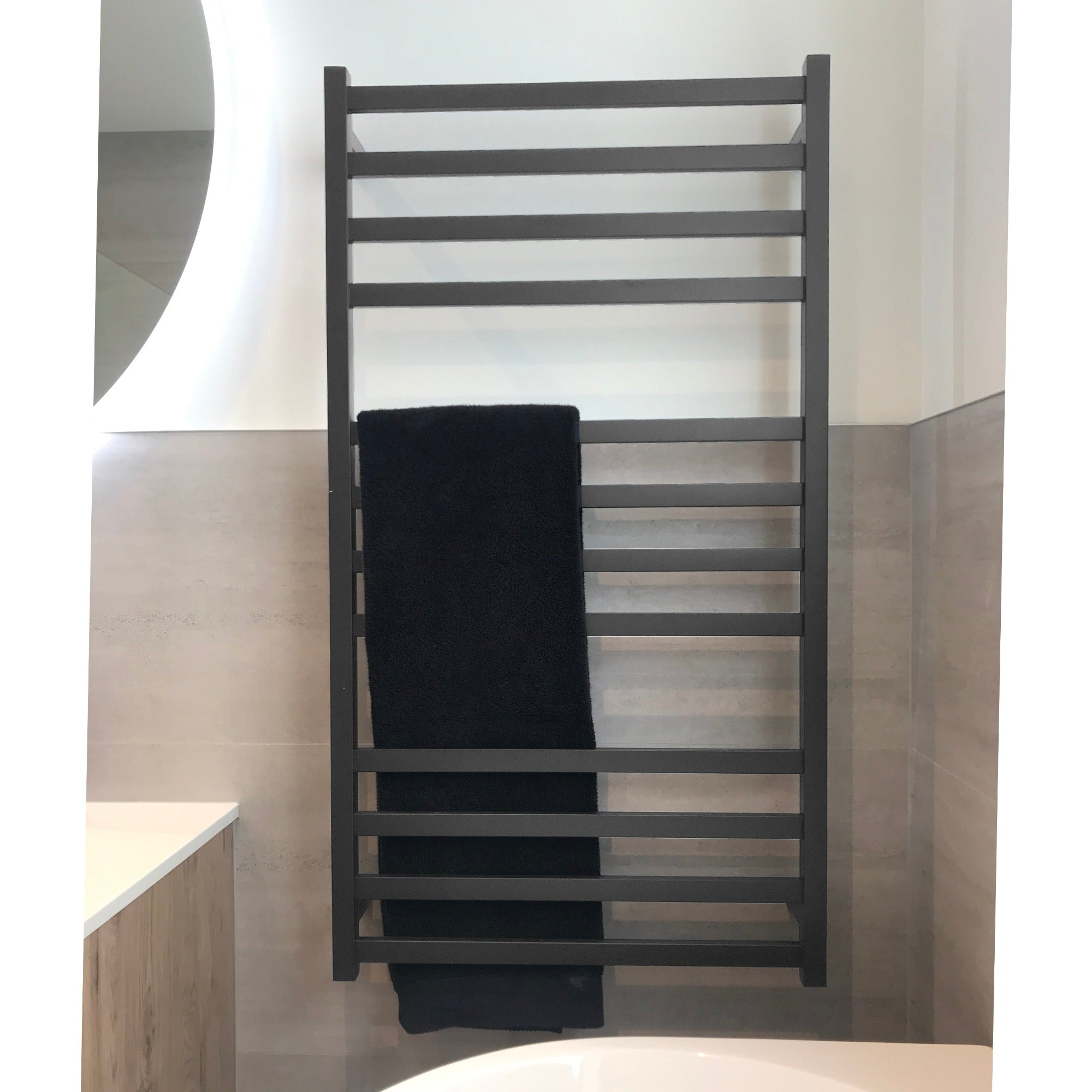 CODE SQUARE HEATED TOWEL LADDER 1200X650MM - 5 COLOURS