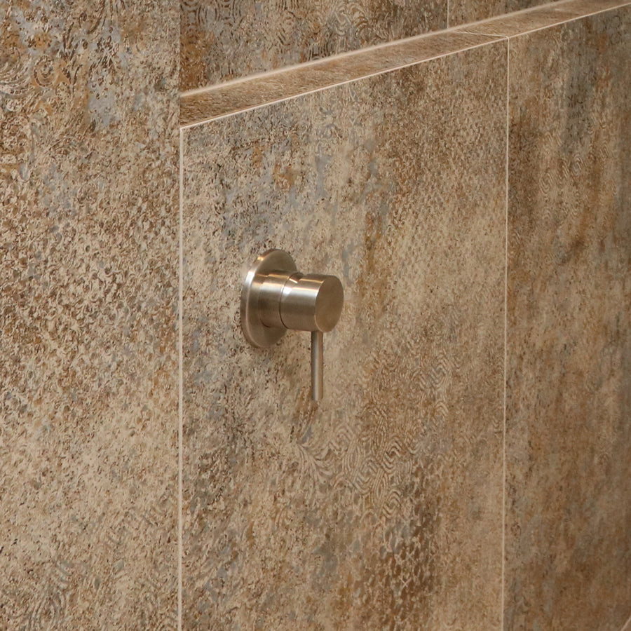 WATERWARE URBAN SHOWER OR BATH MIXER BRUSHED STAINLESS STEEL