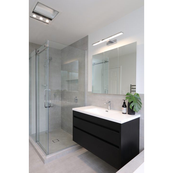 ELITE LUXURY 2 SIDED TILED CENTRE WASTE FRAMELESS SLIDING SHOWER KIT - 2 COLOURS