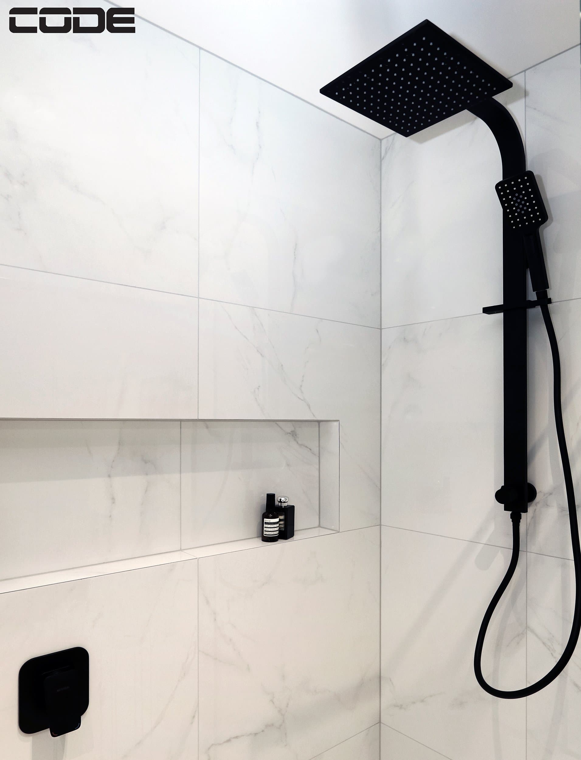 CODE PURE SQUARE SHOWER COLUMN 3 FUNCTION - 4 COLOURS