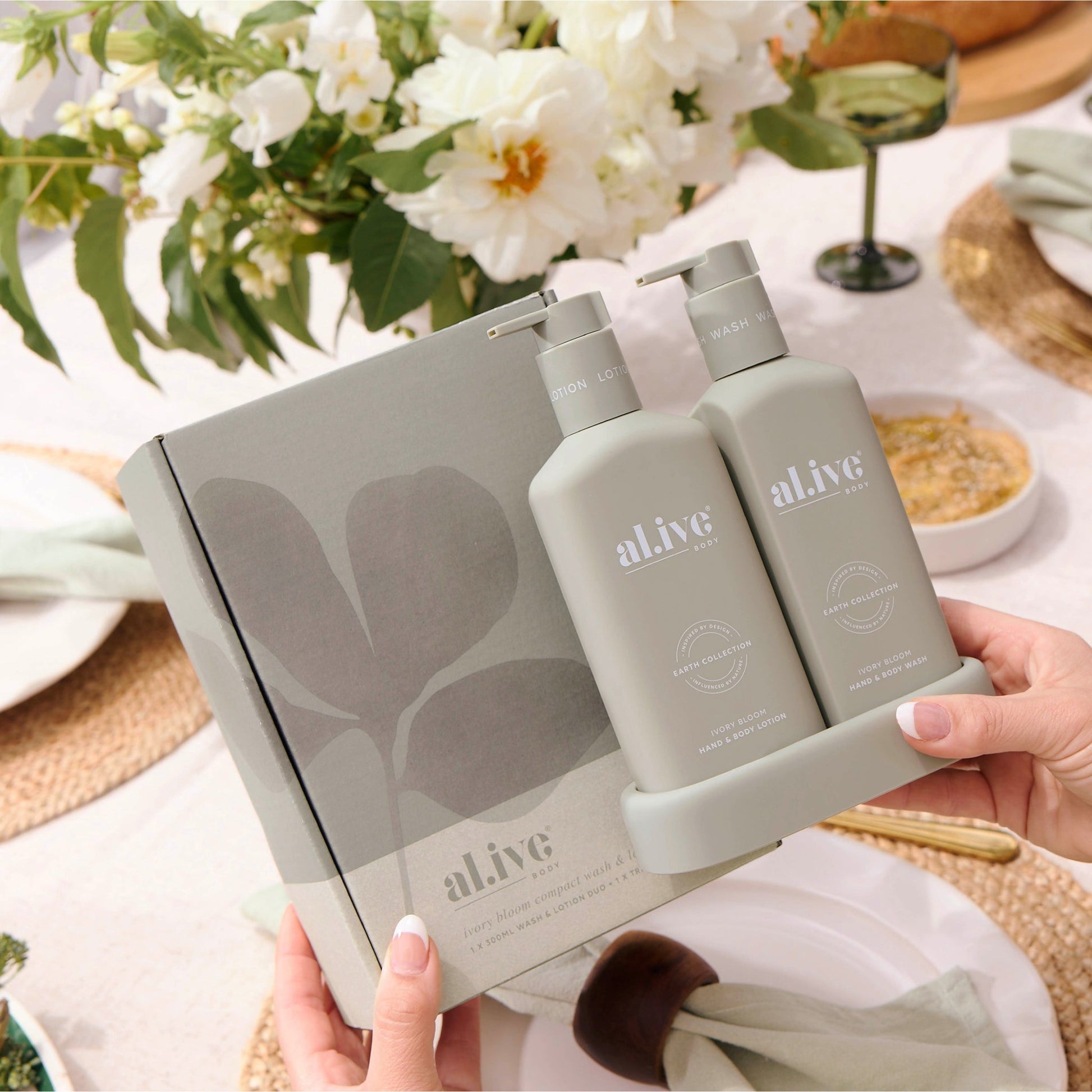 AL.IVE WASH & LOTION DUO - IVORY BLOOM