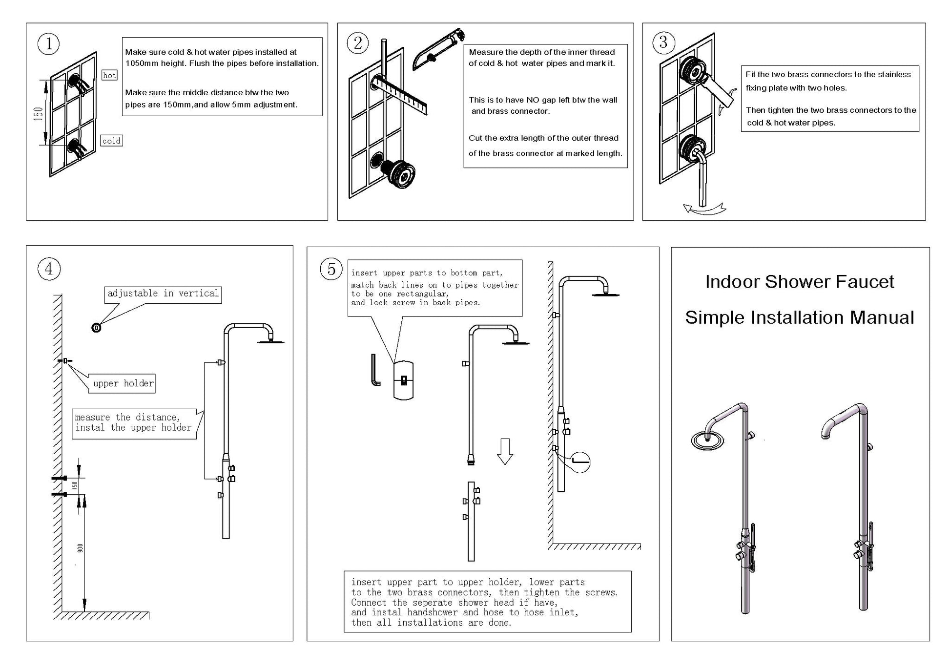WATERWARE PACIFIC OUTDOOR SHOWER SYSTEM ALL IN ONE - 4 COLOURS