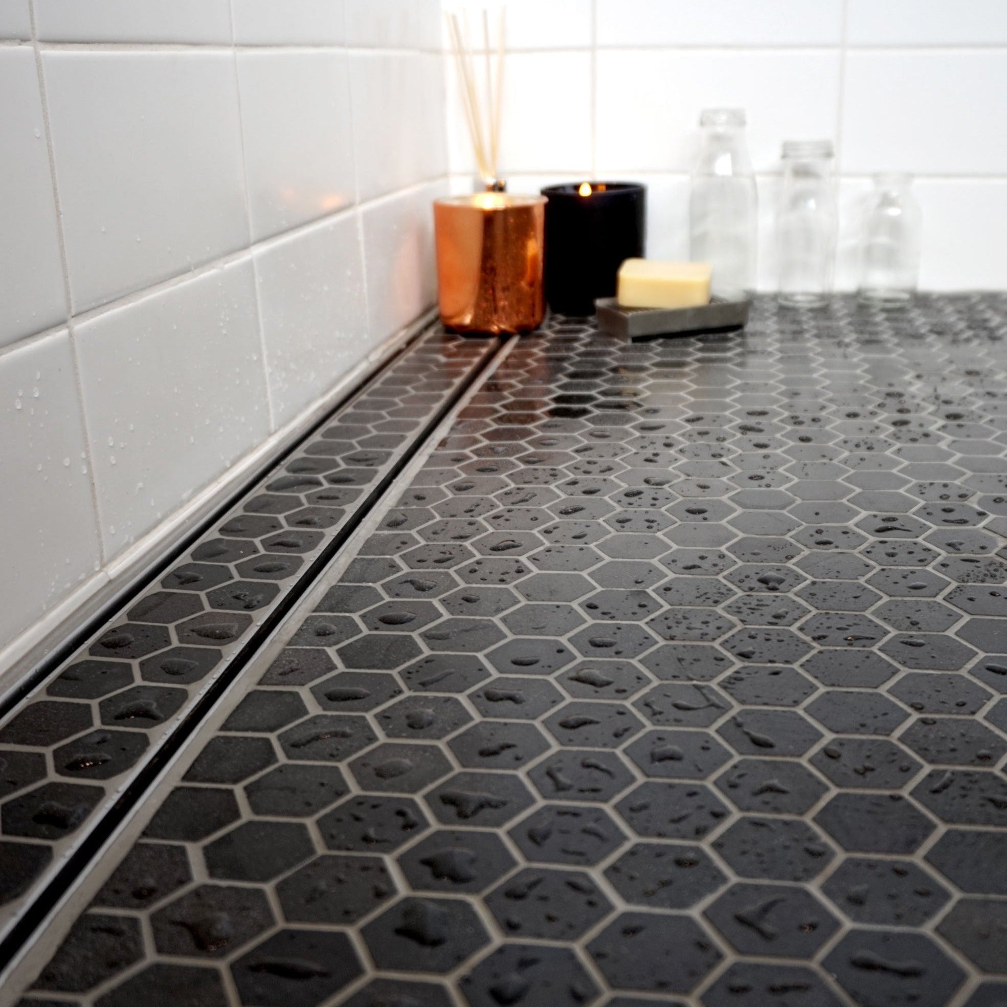 ALLPROOF CHANNEL SHOWER WASTE - TILE INSERT - 3 COLOURS