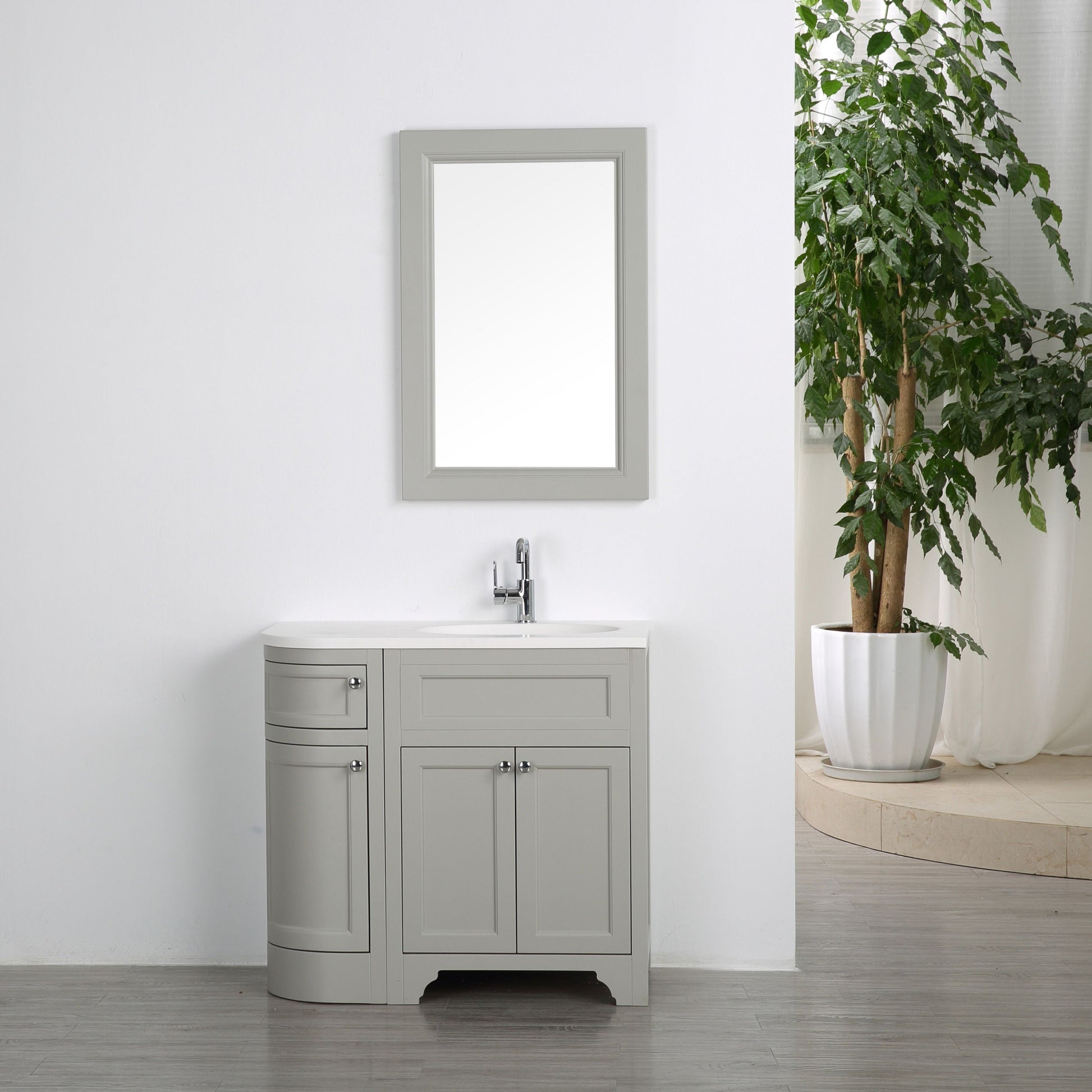 WATERWARE 900 ENGLAND RIGHT HAND FLOORSTANDING VANITY