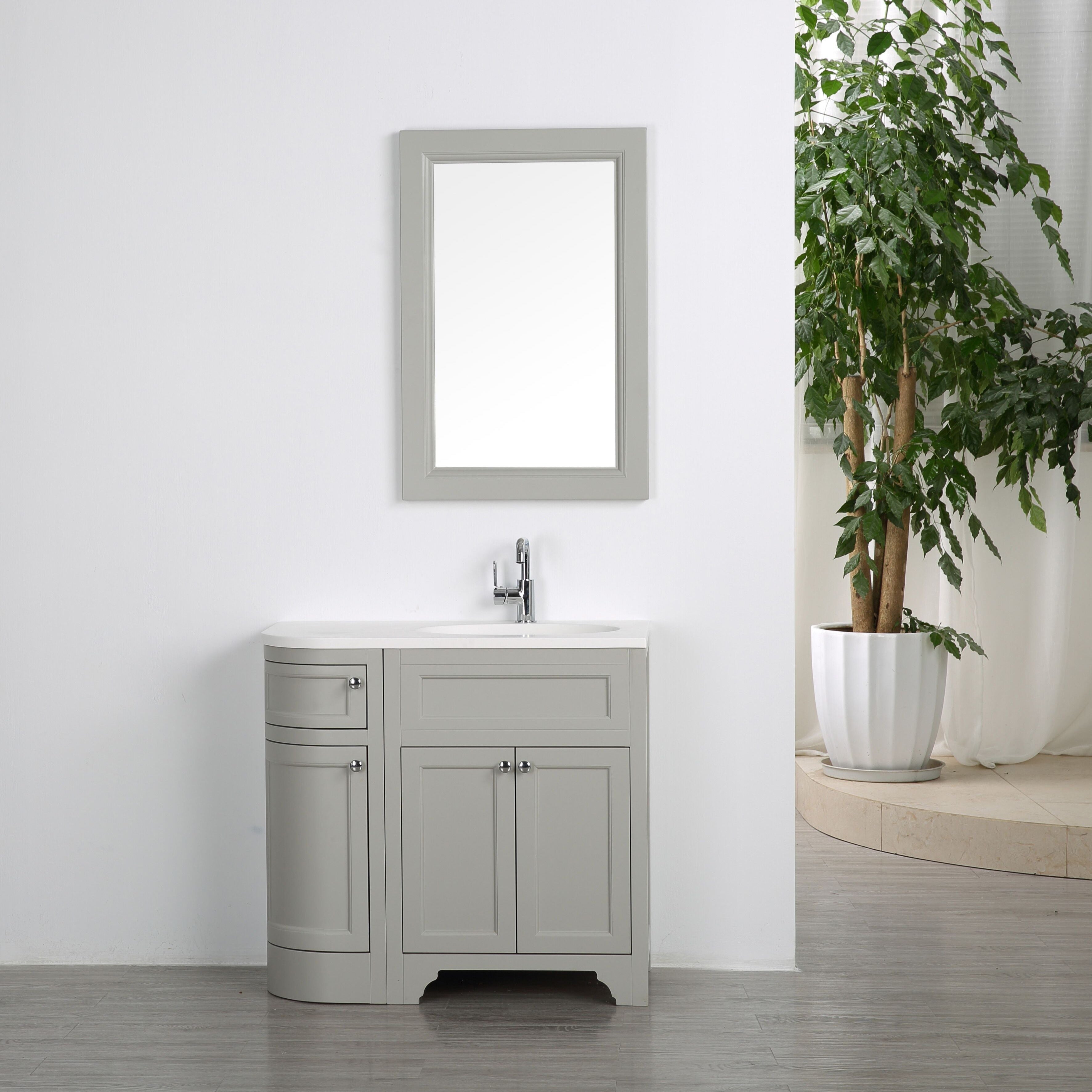 WATERWARE 900 ENGLAND RIGHT HAND FLOORSTANDING VANITY