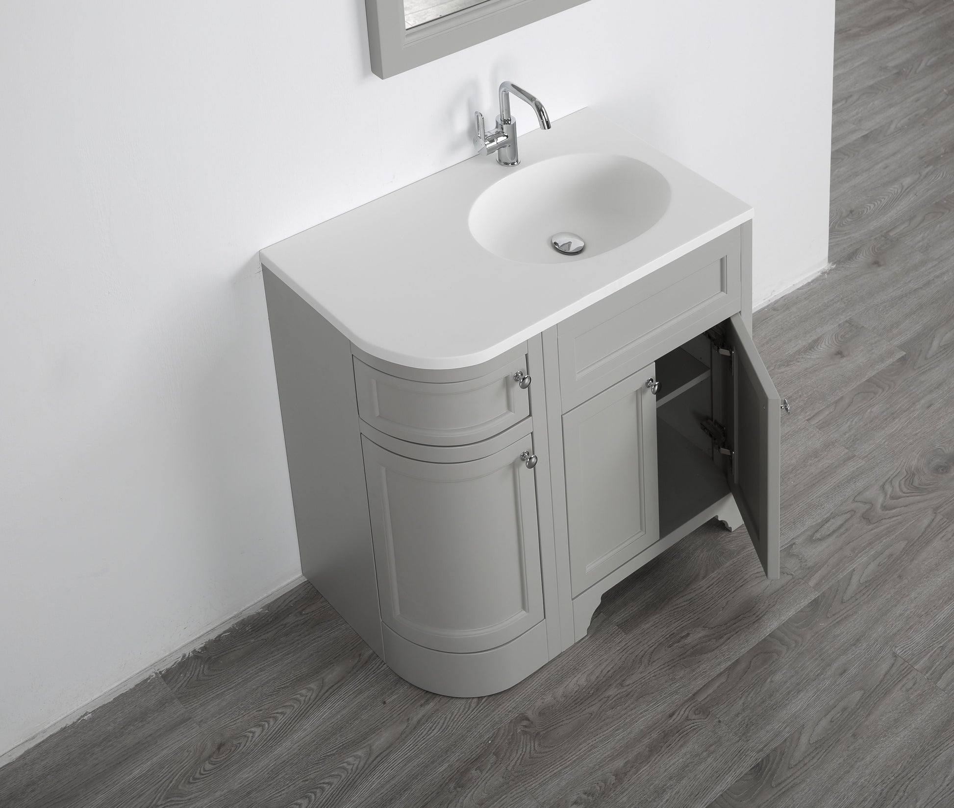WATERWARE 900 ENGLAND RIGHT HAND FLOORSTANDING VANITY