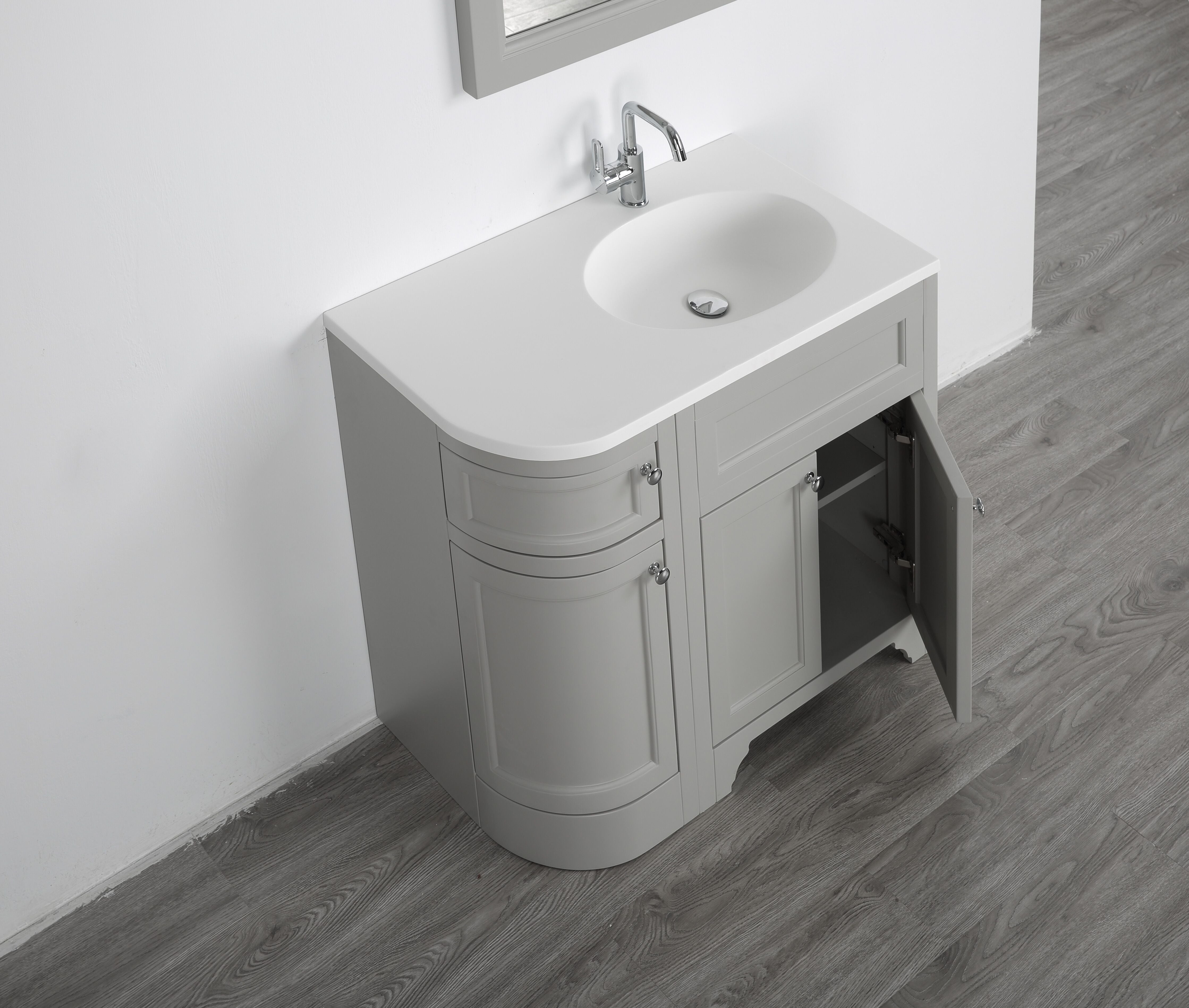 WATERWARE 900 ENGLAND RIGHT HAND FLOORSTANDING VANITY