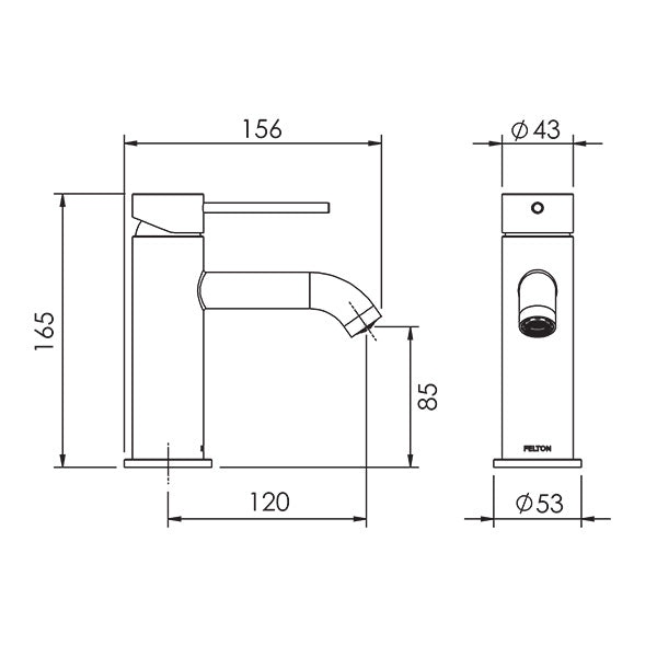 FELTON LINEA BASIN MIXER