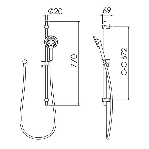 FELTON LINEA SLIDE SHOWERS
