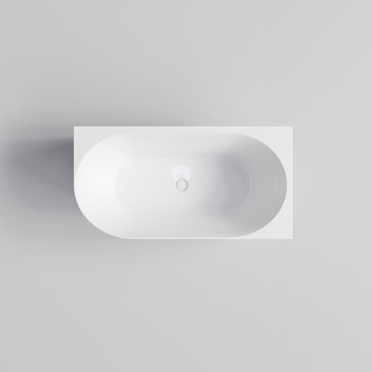 Endura Lineare 1400mm white acrylic corner bath for compact bathrooms