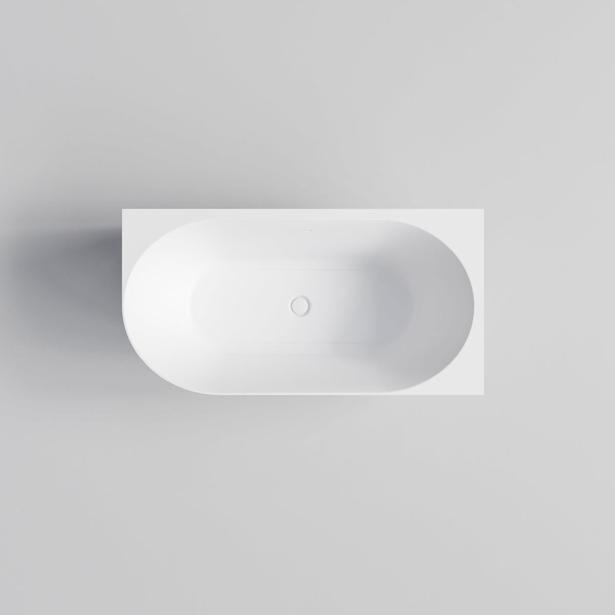 Endura Lineare 1400mm white acrylic corner bath for compact bathrooms