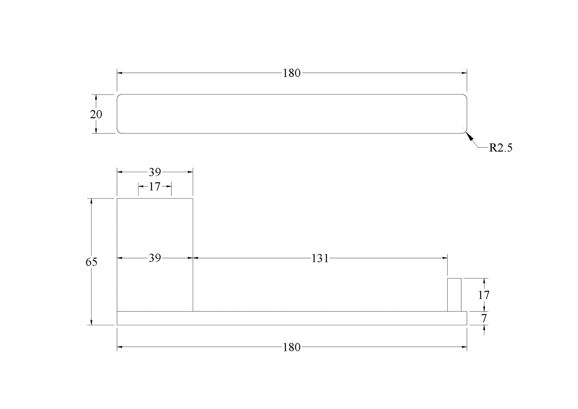 CODE LINEARE TOILET ROLL HOLDER