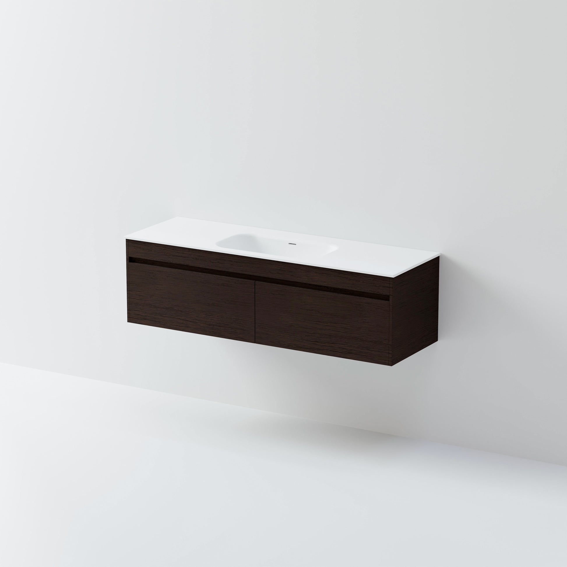 CODE LUXE 1500 WALL HUNG SINGLE BASIN VANITY | 2 DRAWER SIDE BY SIDE