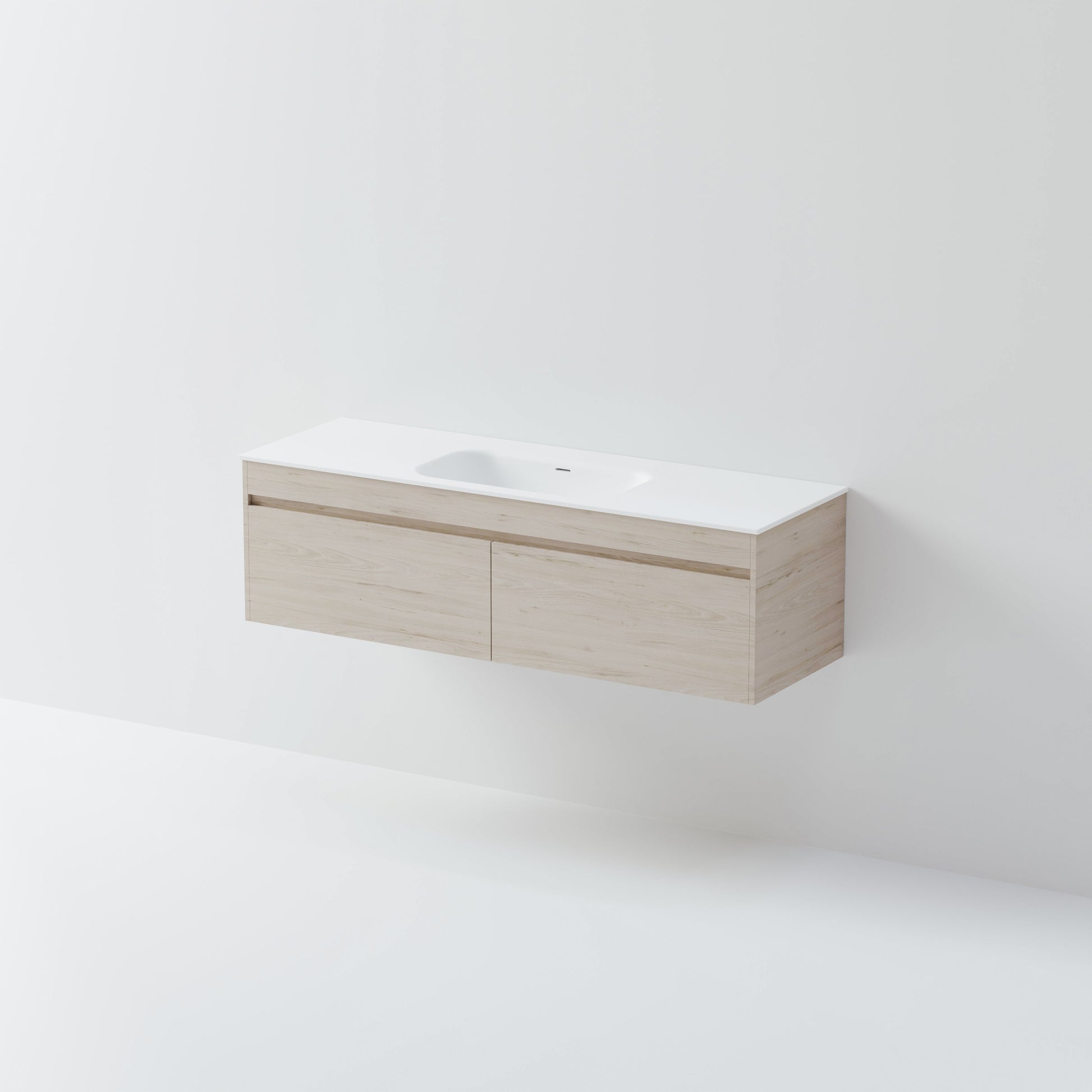 CODE LUXE 1500 WALL HUNG SINGLE BASIN VANITY | 2 DRAWER SIDE BY SIDE