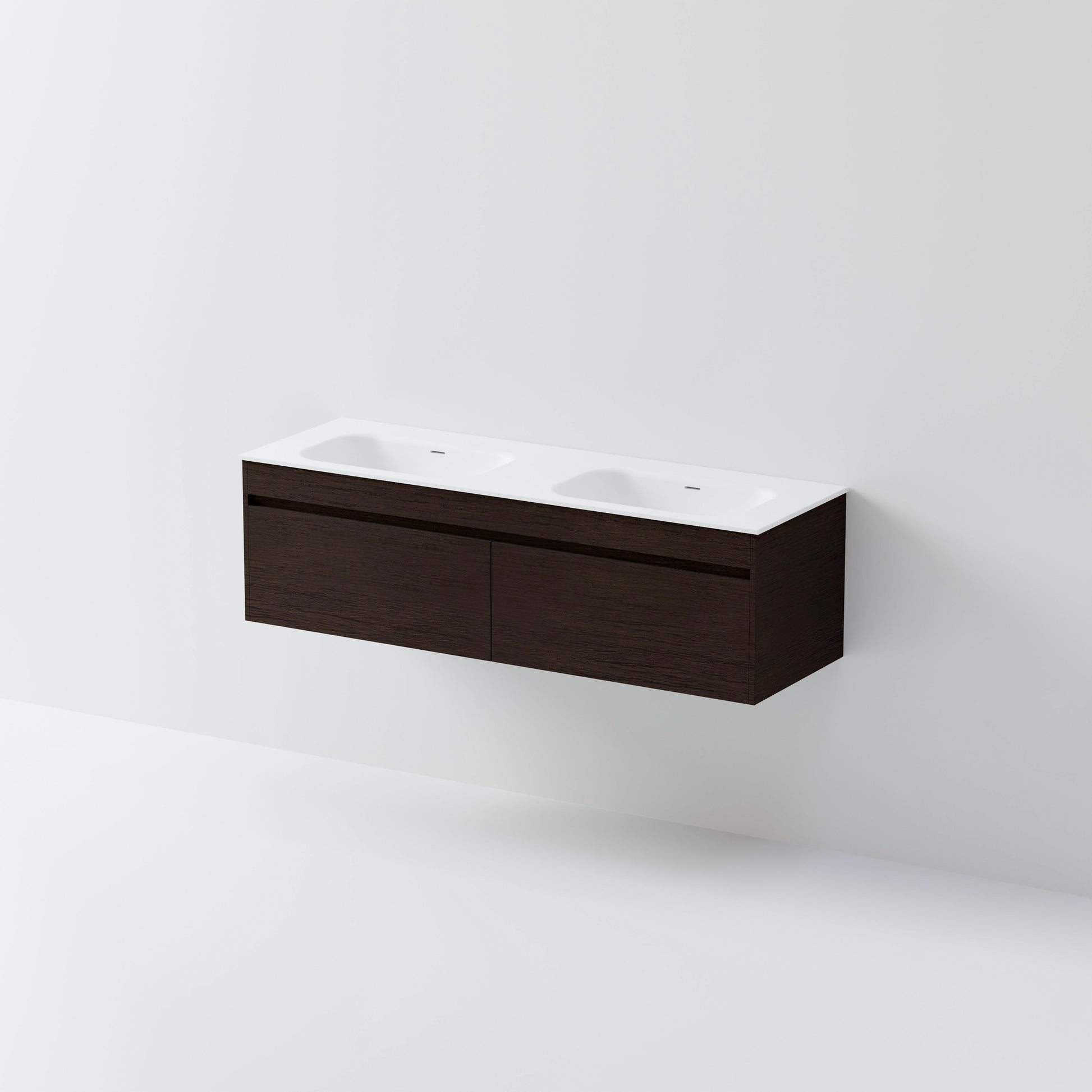 CODE LUXE 1500 WALL HUNG DOUBLE BASIN VANITY | 2 DRAWER SIDE BY SIDE