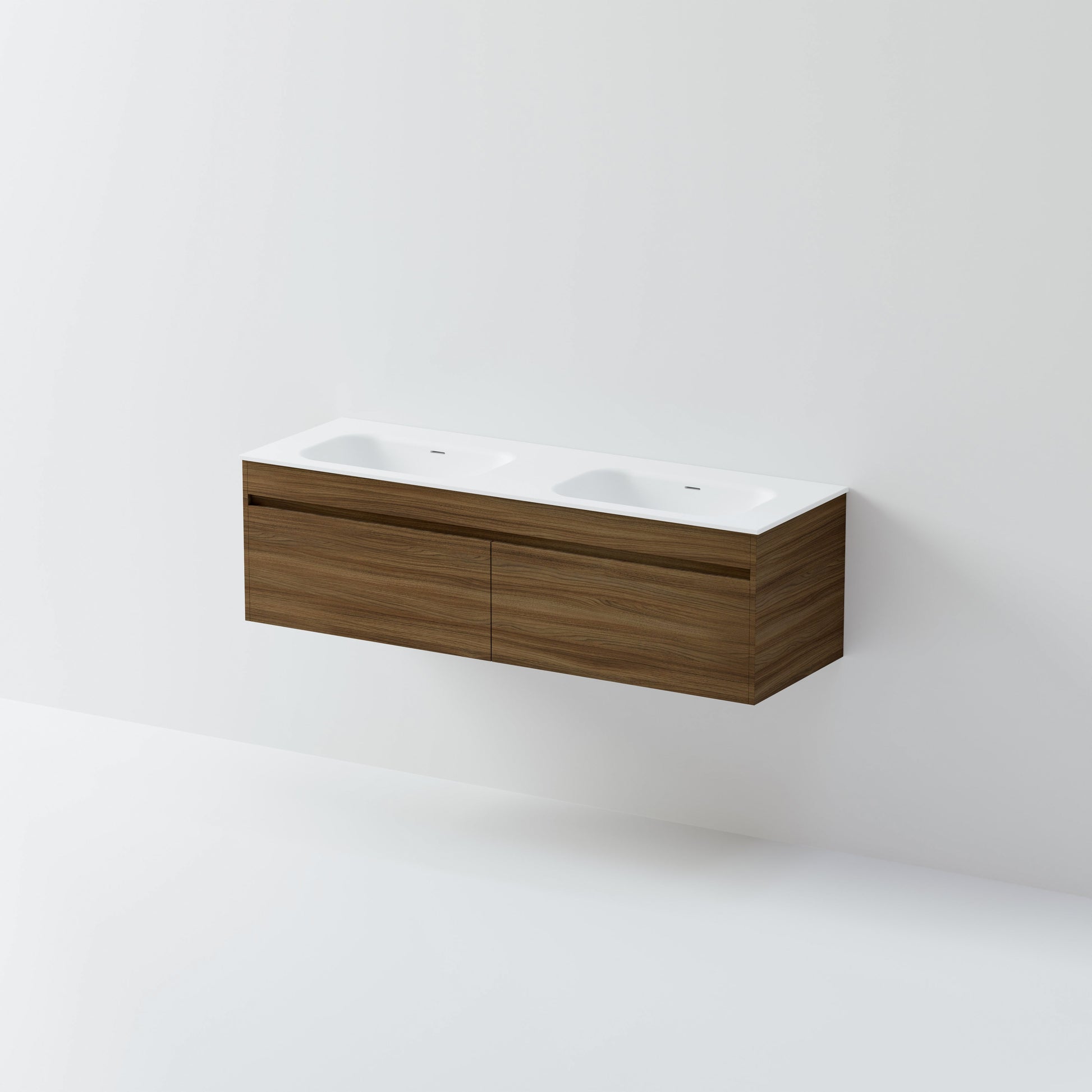 CODE LUXE 1500 WALL HUNG DOUBLE BASIN VANITY | 2 DRAWER SIDE BY SIDE