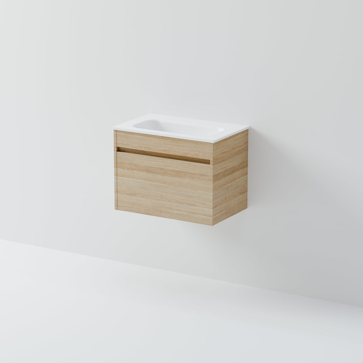 Luxe 600 Slim Wall Hung Vanity | 1 Drawer