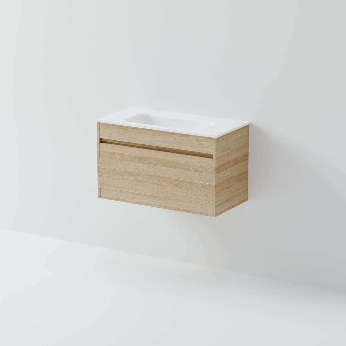 Luxe 750 Slim Wall Hung Vanity | 1 Drawer
