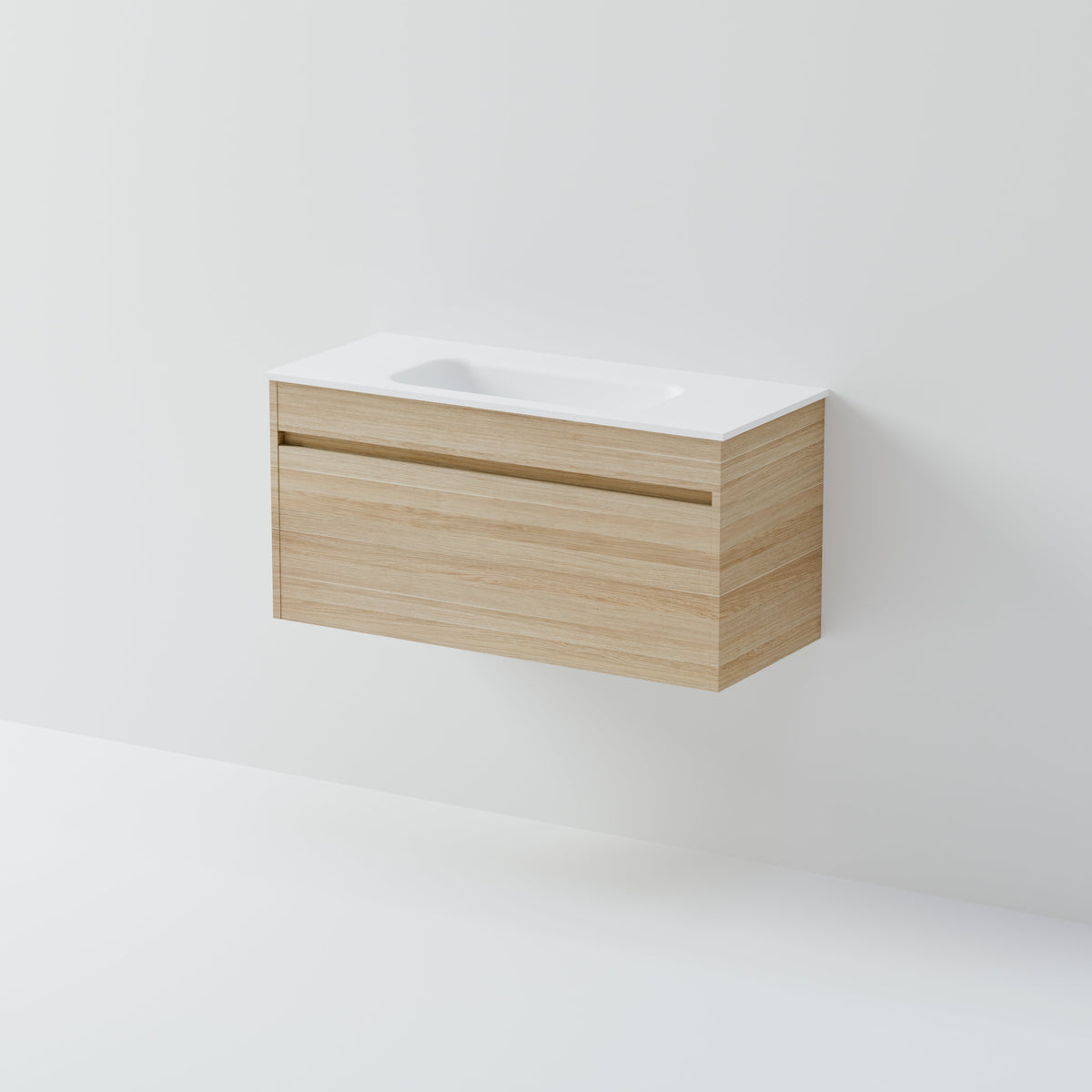 Luxe 900 Slim Wall Hung Vanity | 1 Drawer