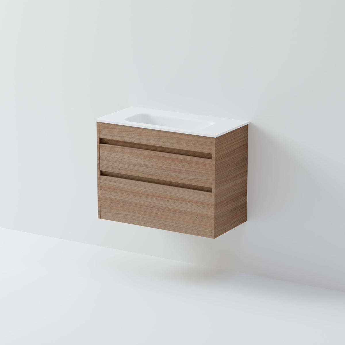 Luxe 750 Slim Wall Hung Vanity |  2 Drawer