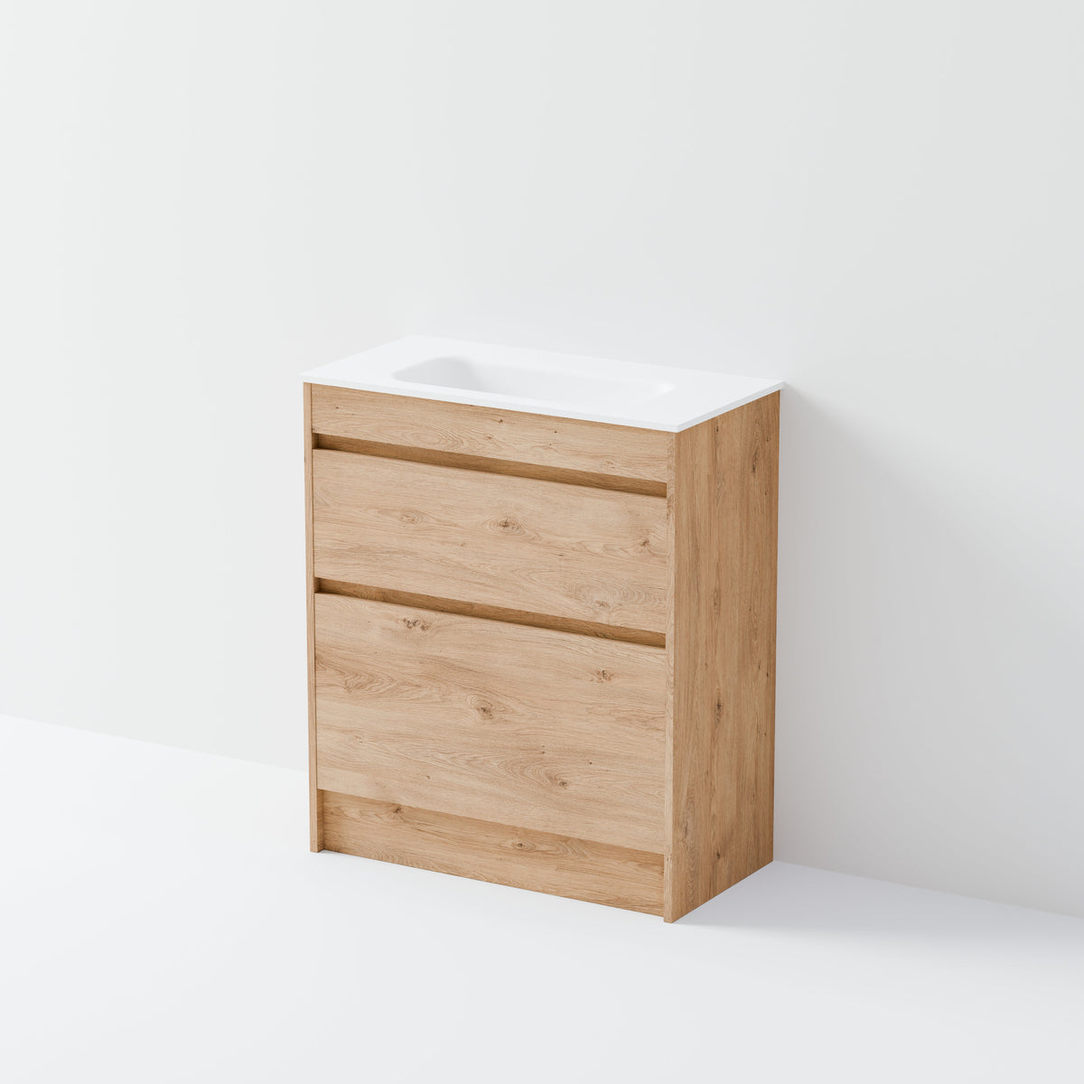 Luxe 750 Slim Floorstanding Vanity | 2 Drawer